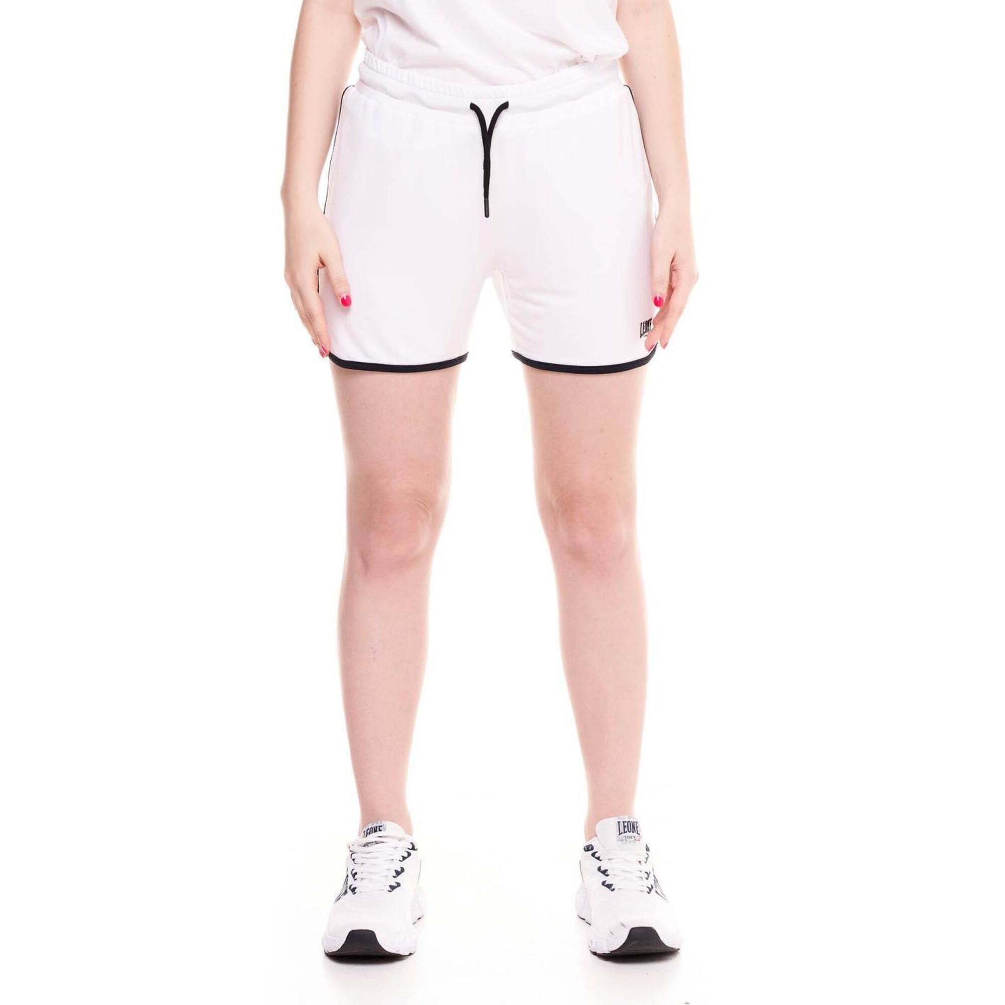 Czarno-białe spodenki damskie