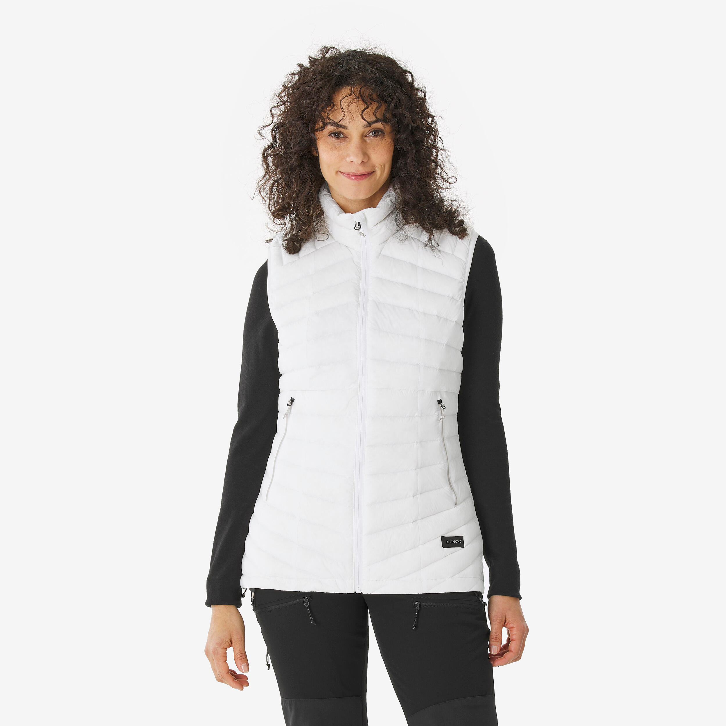 Kamizelka trekkingowa damska puchowa Forclaz MT100