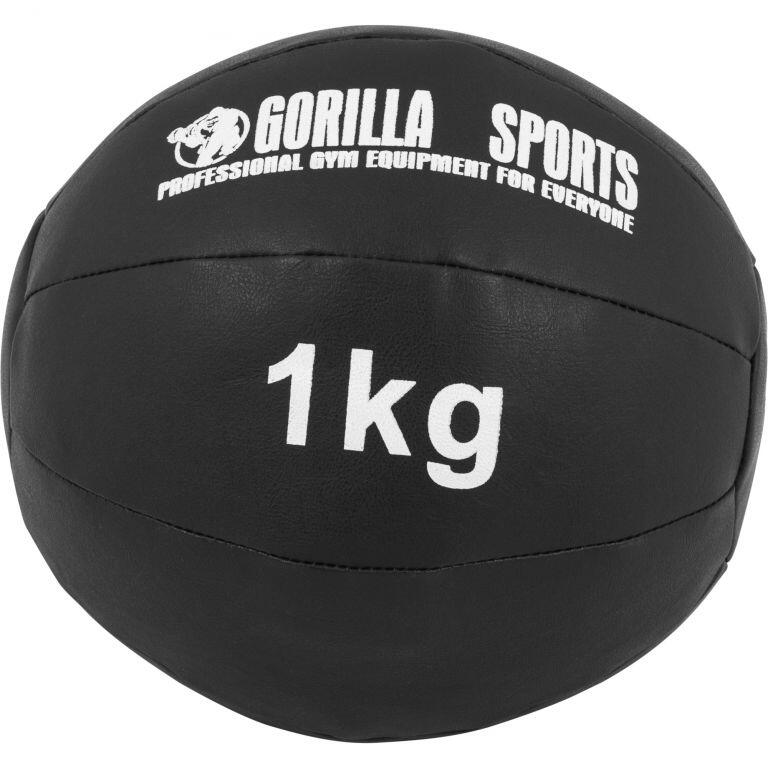 Piłka lekarska (1-10 kg) - piłka z obciążeniem skóra Gorilla Sports