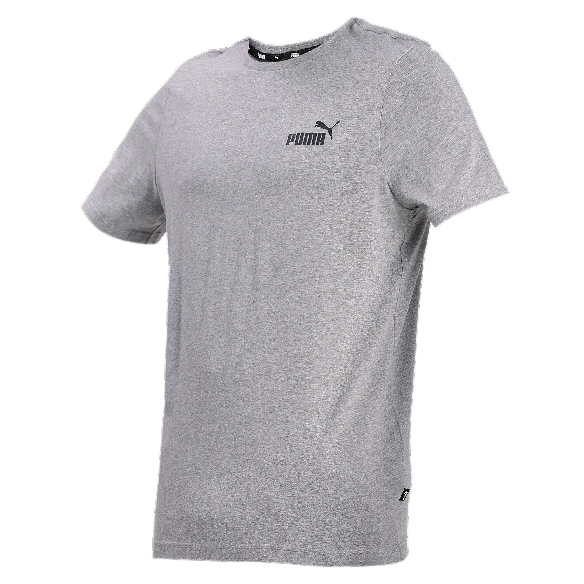Męska koszulka Essentials z małym logo PUMA Medium Gray Heather