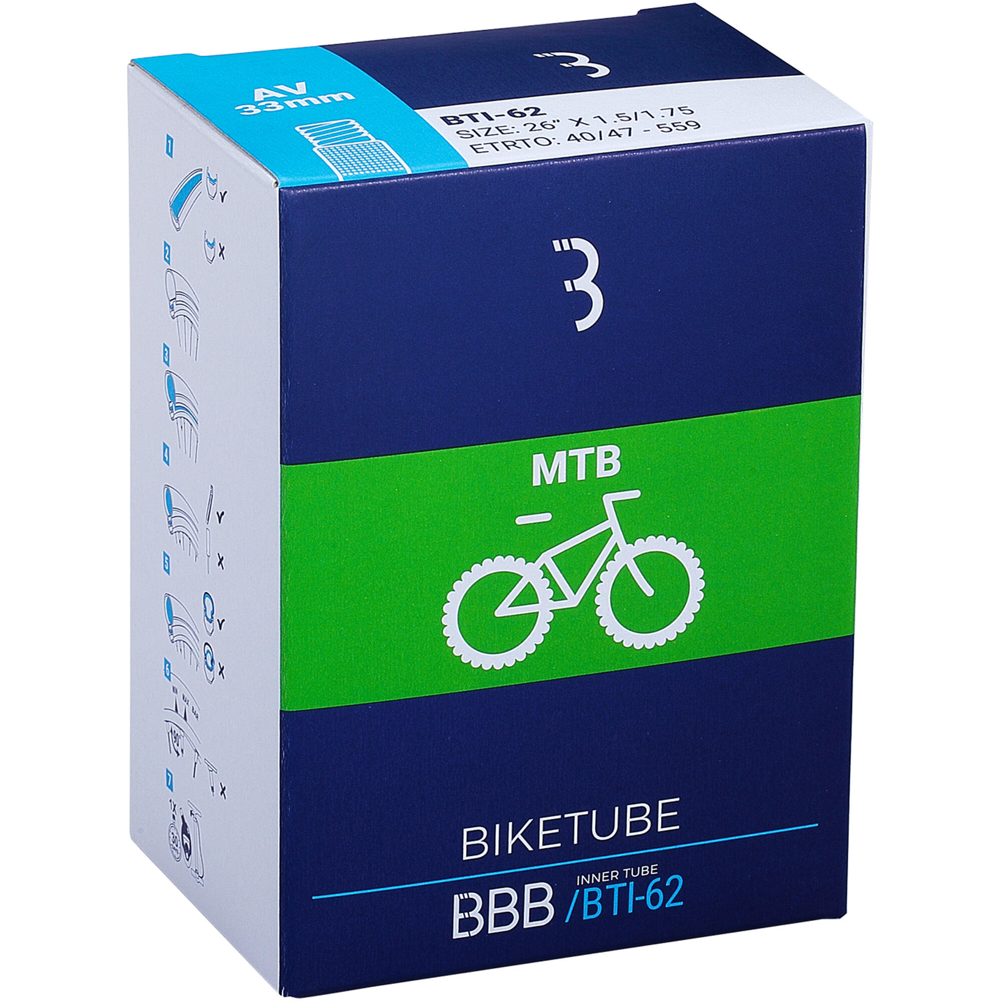 Dętka rowerowa BBB innertube 27,5" AV 40mm