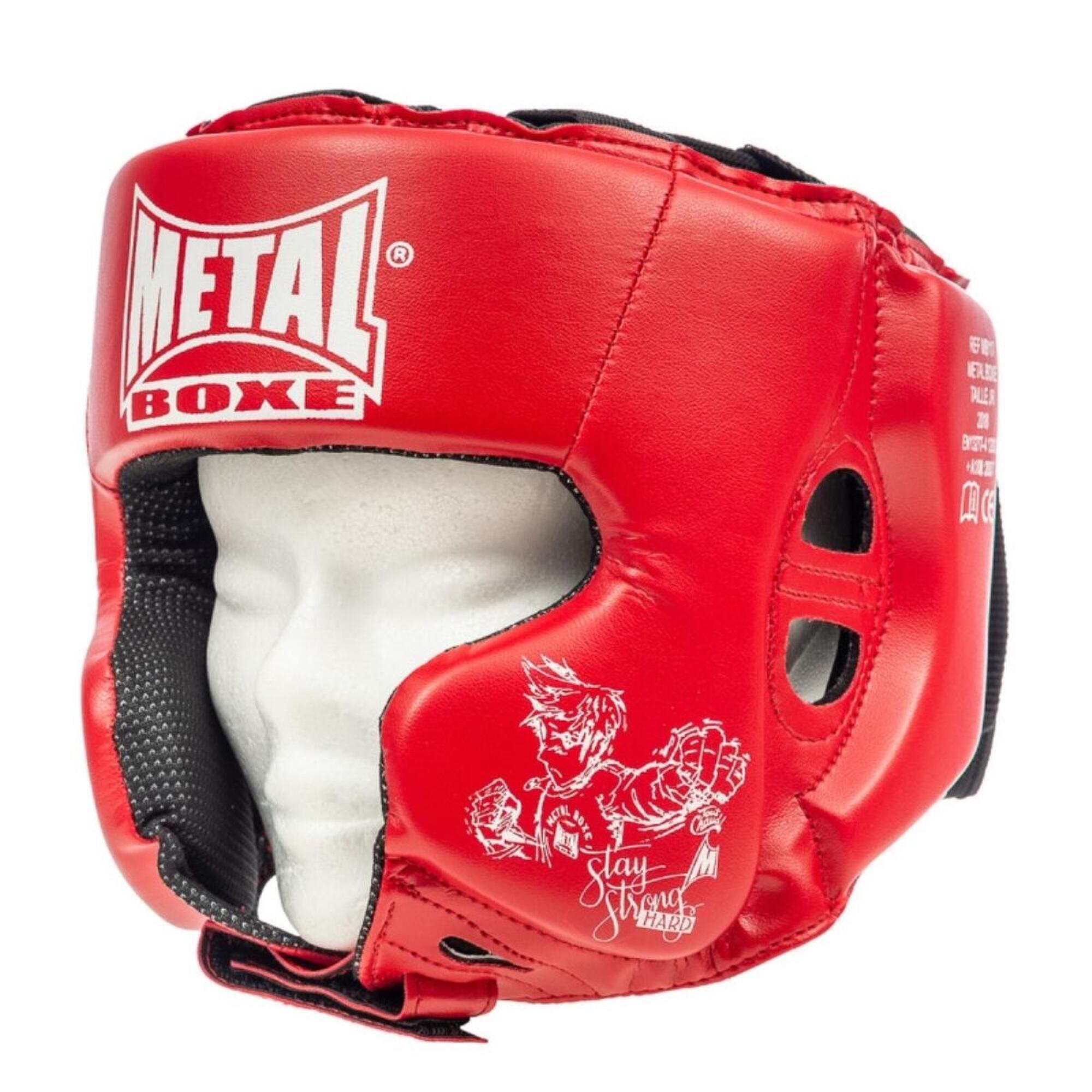 Kask bokserski pu dziecko Metal Boxe