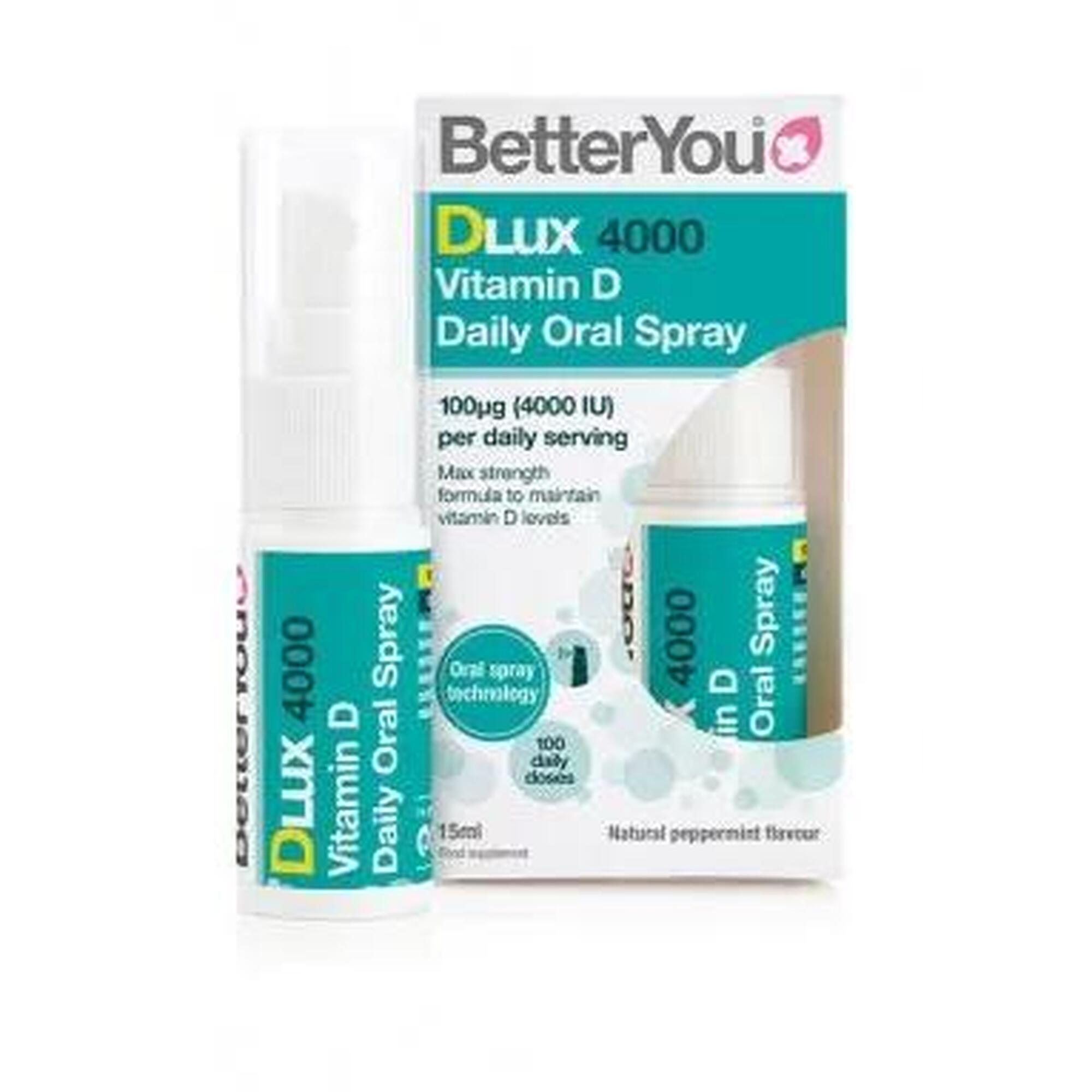 DLux 4000 Daily Vitamin D BetterYou Oral Spray 15 ml