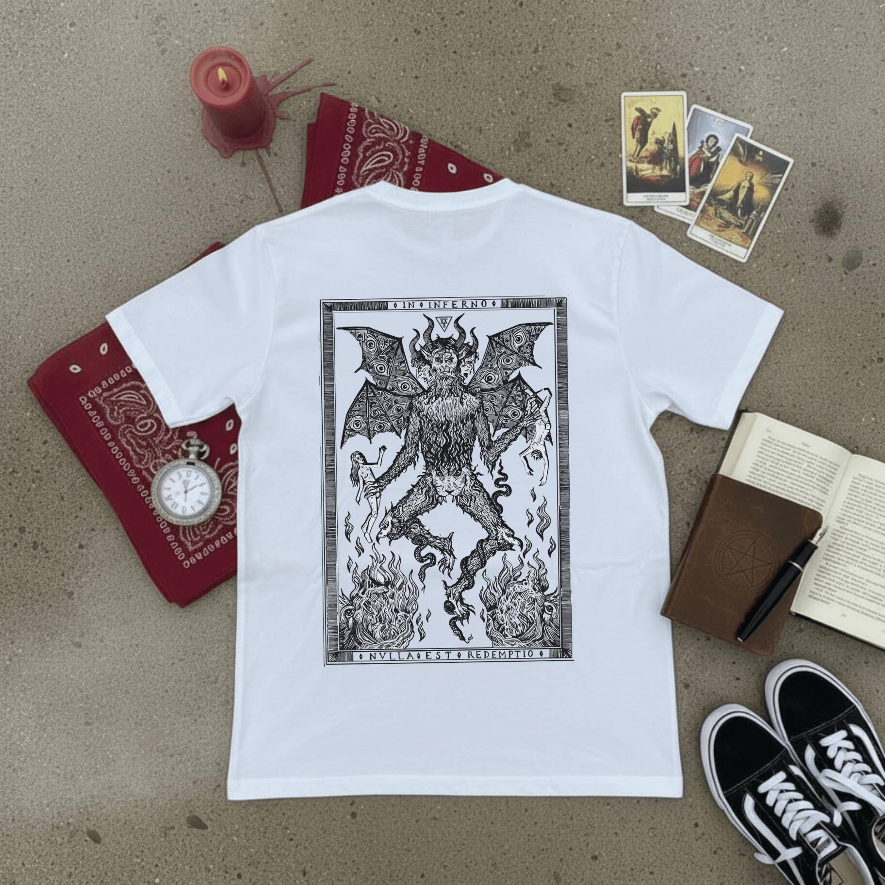 Biała koszulka Inferno – Streetwear