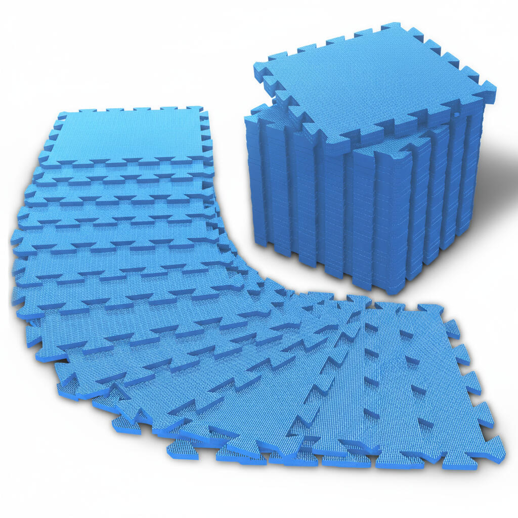 Zestaw mat ochronnych – 18 puzzli i 27 elementów brzegowych – mata gimnastyczna