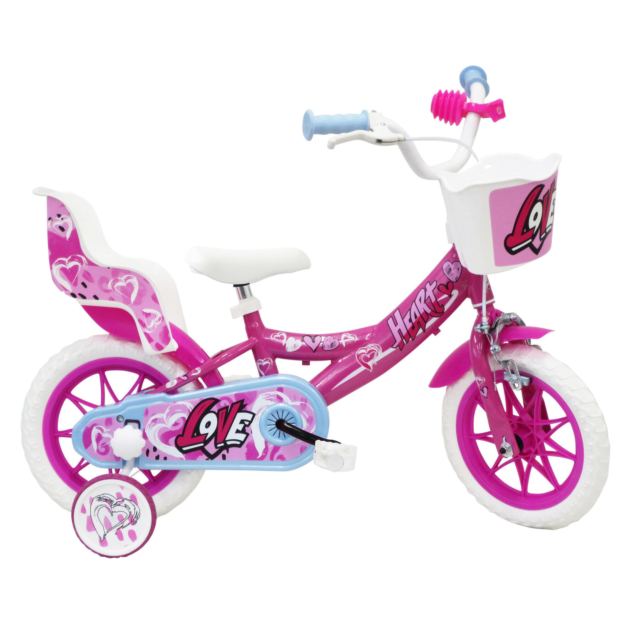 Rower dla dziewczynek SCH Heart 12” z akcesoriami