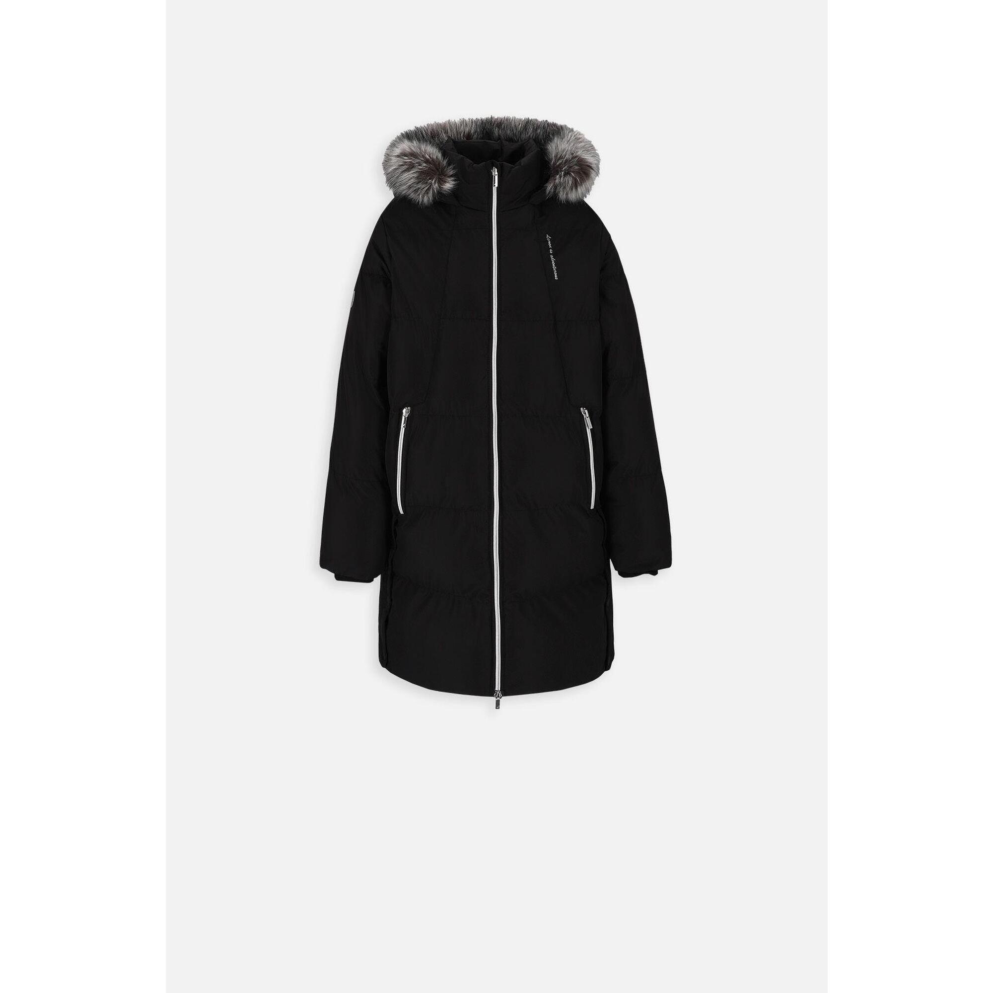 Kurtka turystyczna dla dziewczynki ciepła Lemon Explore ZL3 czarna