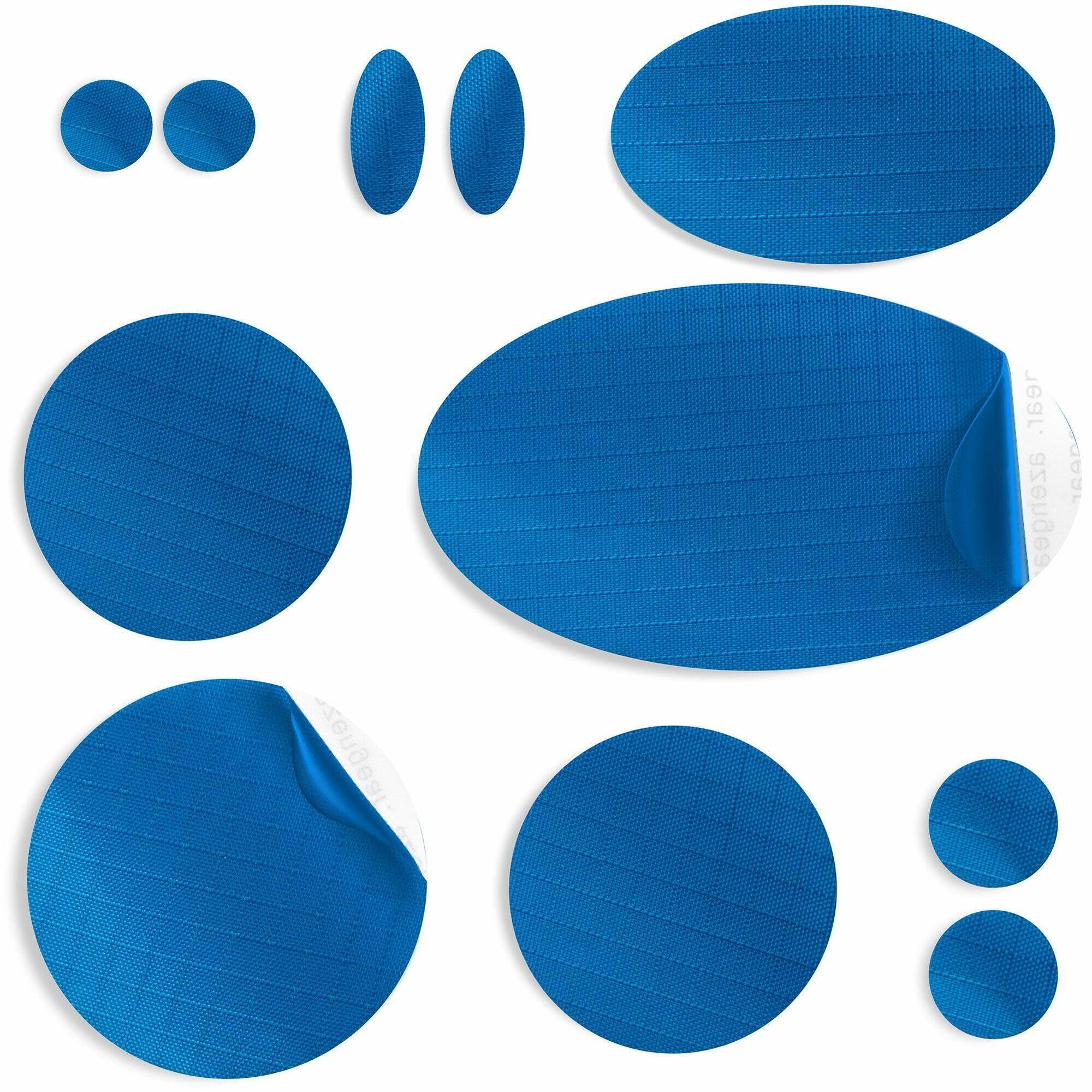 Łatki naprawcze do kurtek puchowych | wodoodporne do łatania dziur (niebieskie)