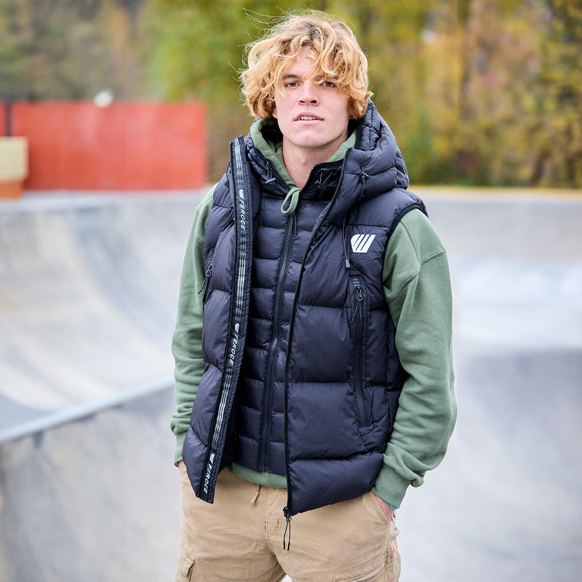 Bezrękawnik pikowany – Czarny