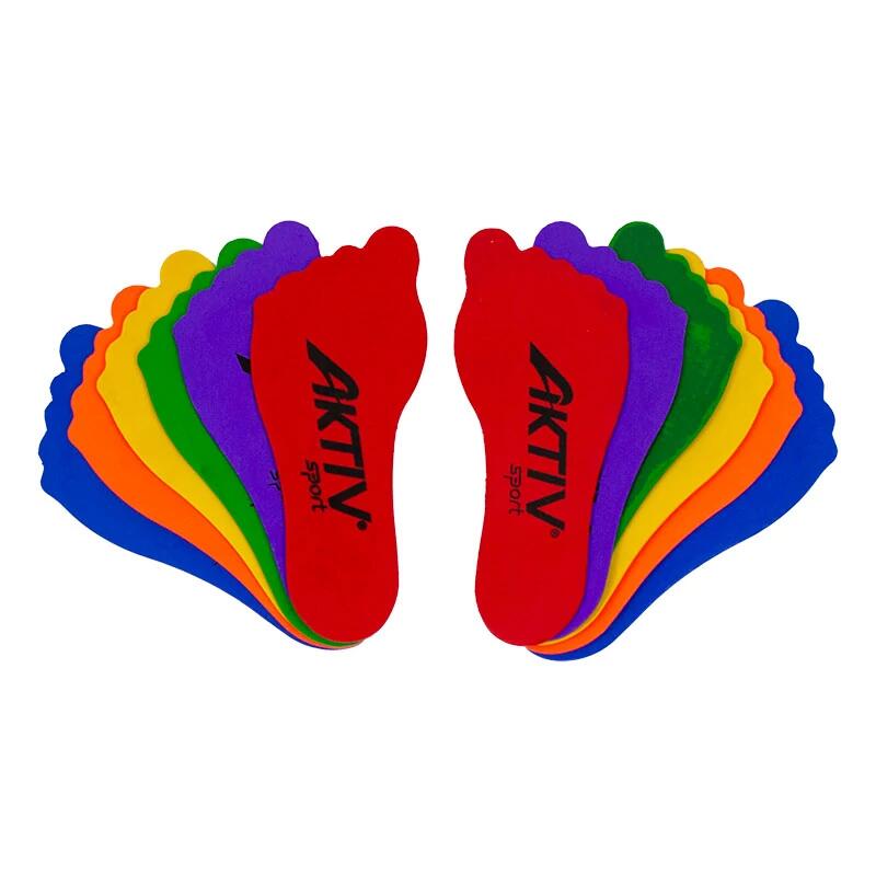 Zestaw oznaczeń podłogowych w kształcie stopy Aktivsport