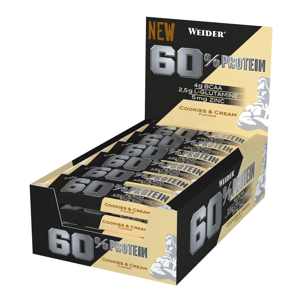 60 Protein Bar 45g x 24 Cookies and Cream