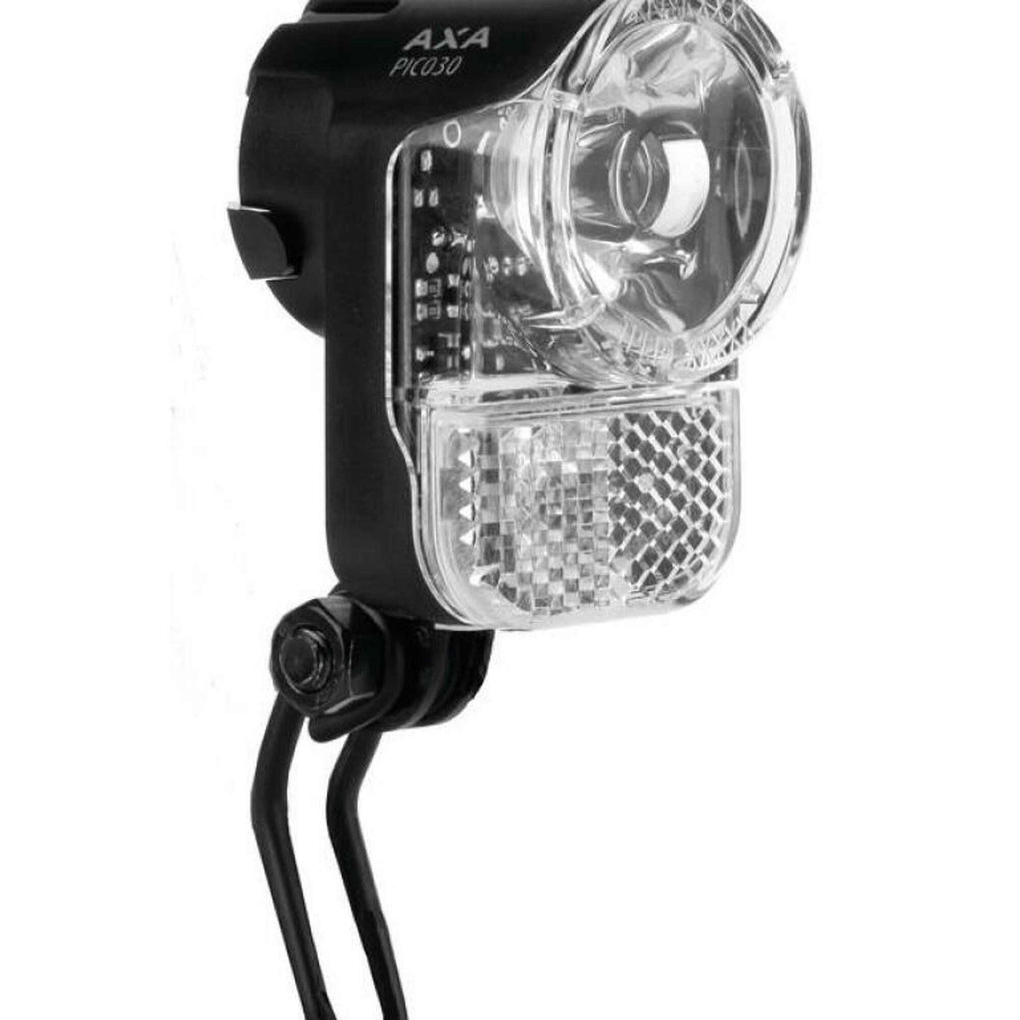 oświetlenie przednie z przełącznikiem do piasty dynamo Axa Pico 30