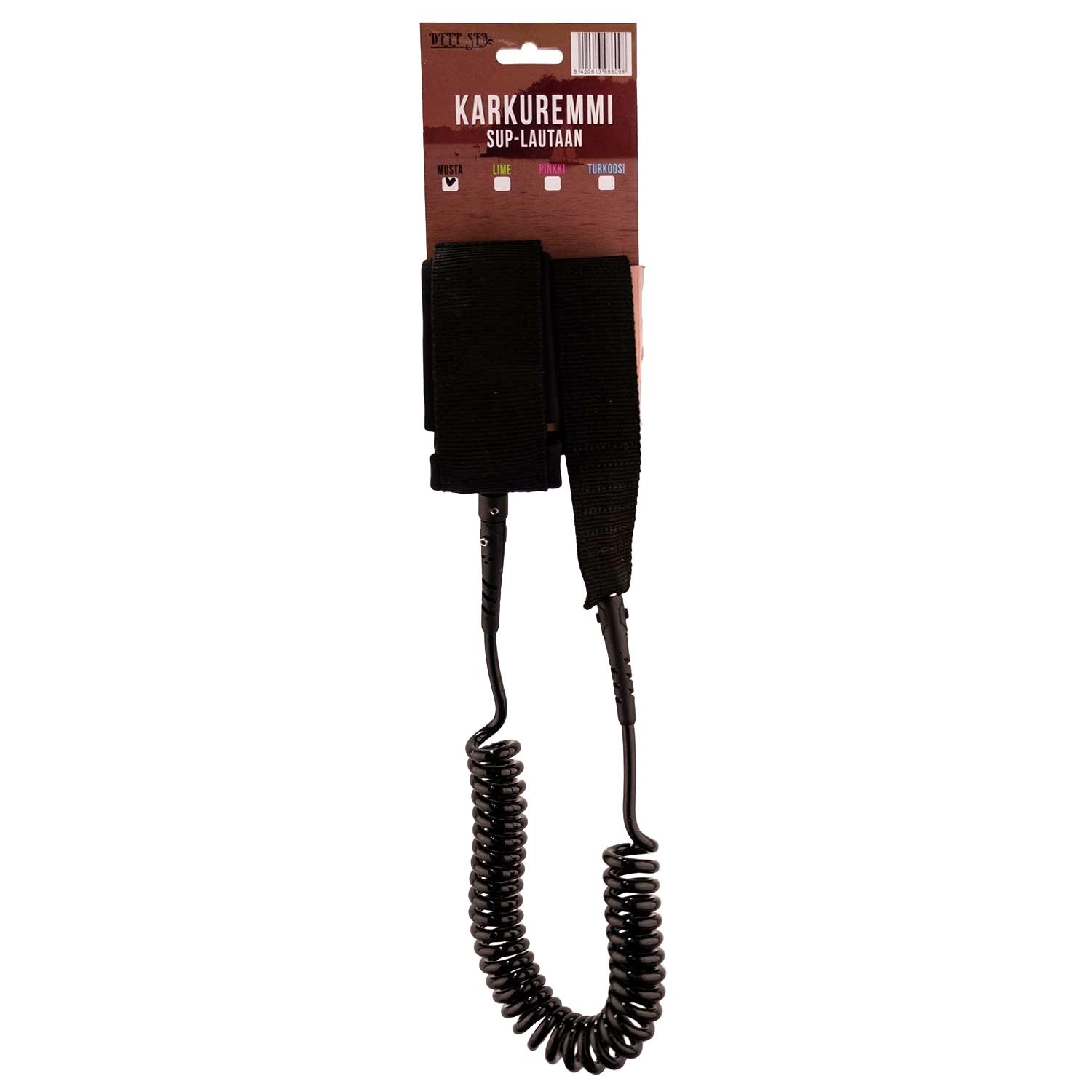 Deep Sea smycz do deski SUP - Czarny