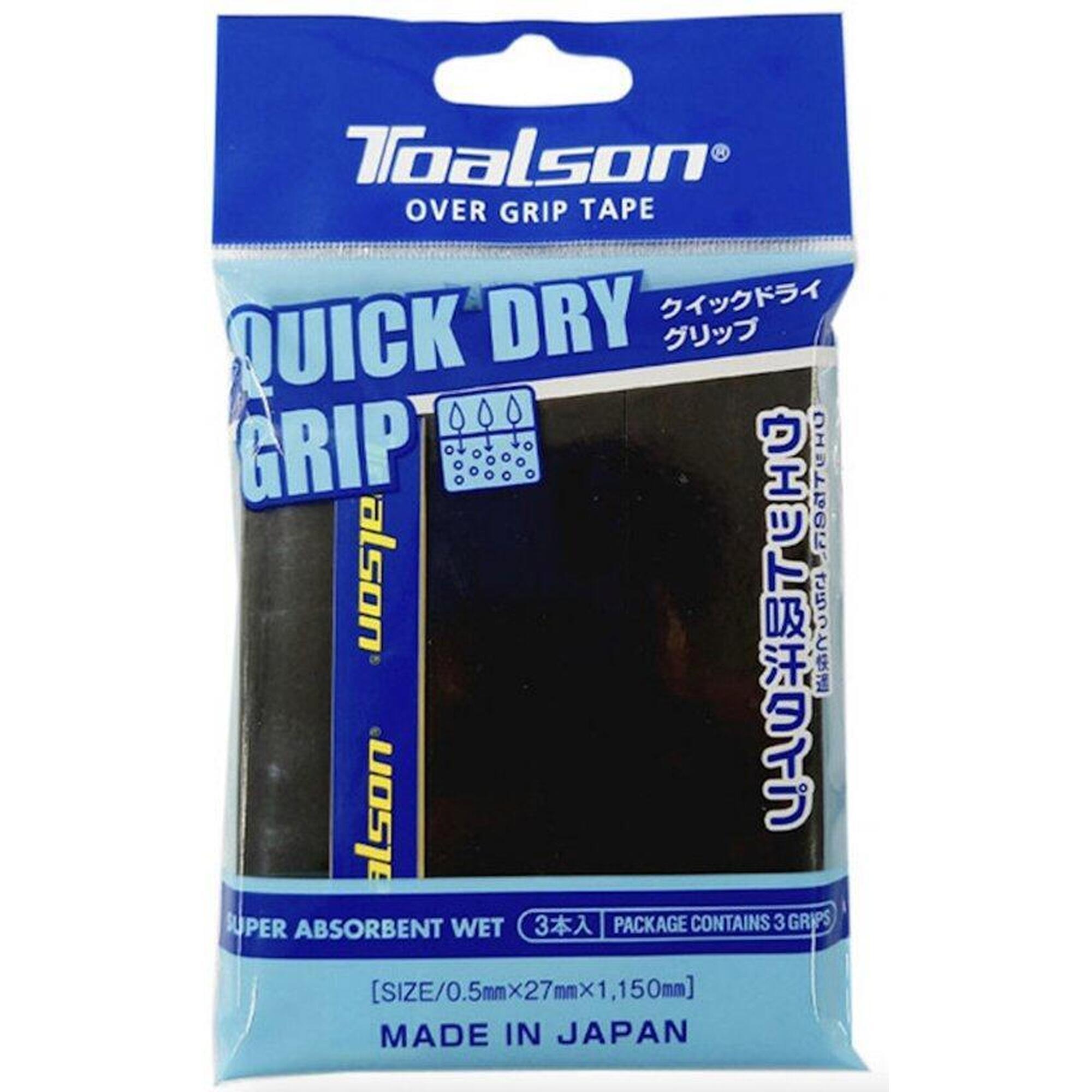 Owijka wierzchnia Toalson Quick Dry Grip 3P czarna