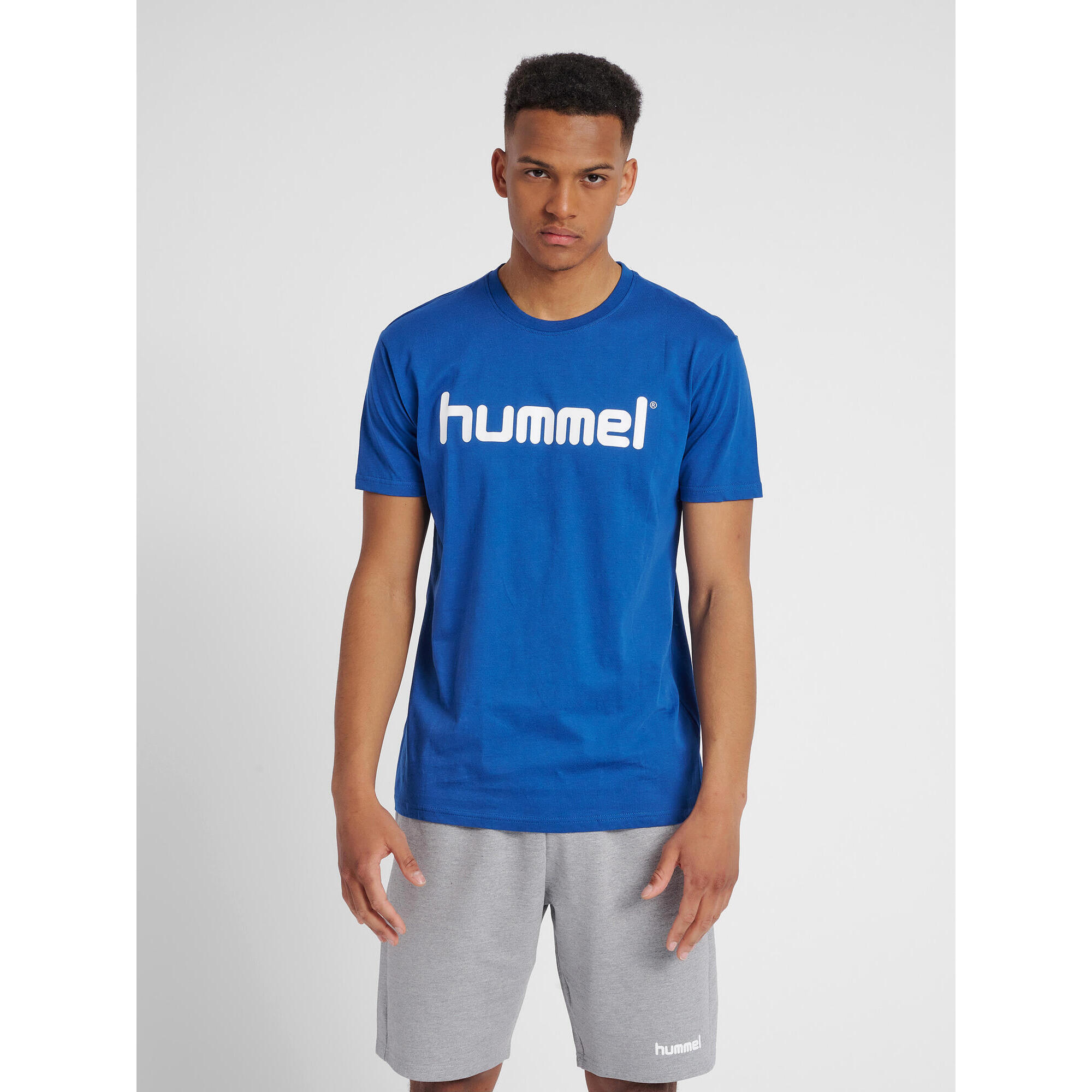 Koszulka sportowa z krótkim rękawem męska Hummel Cotton Logo