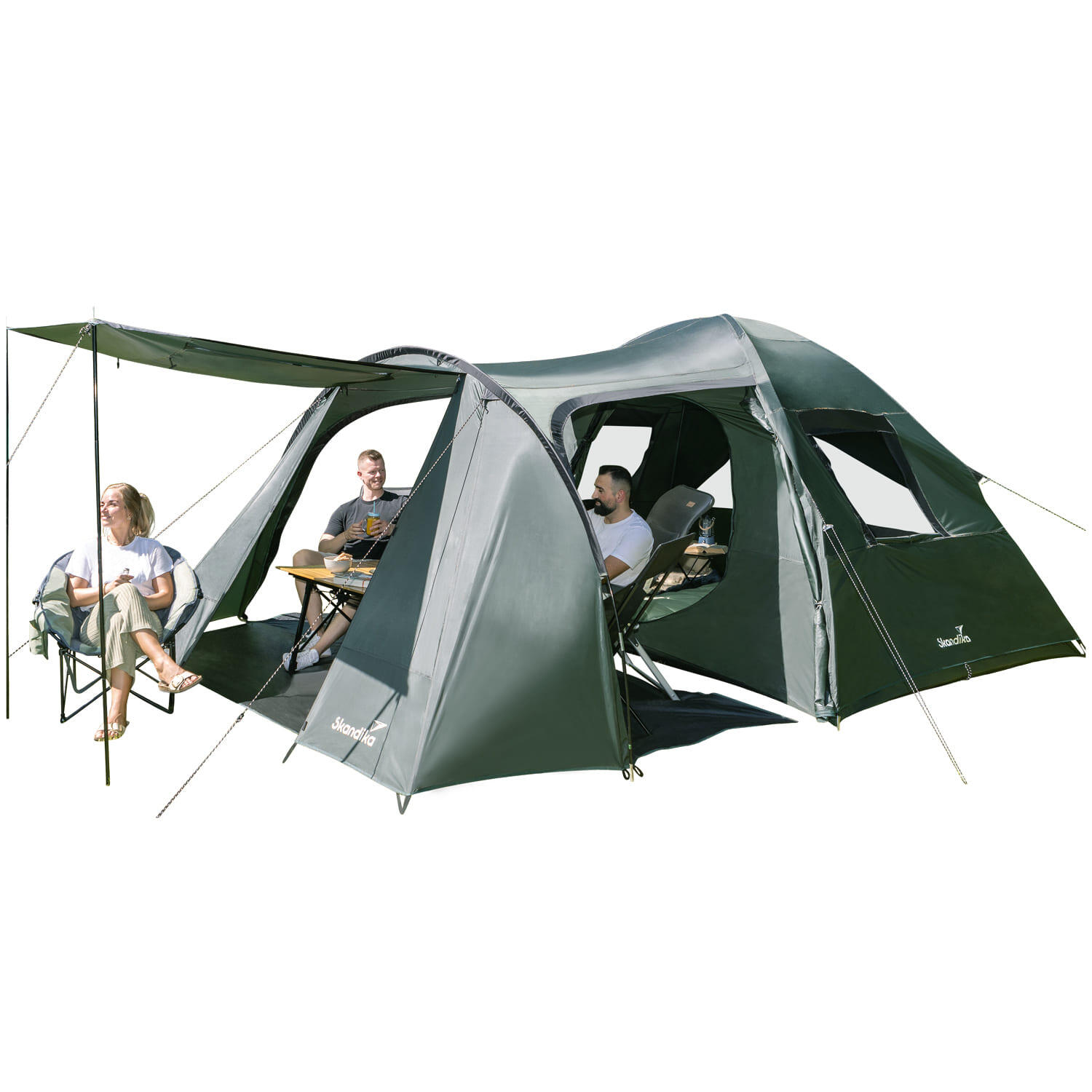 Namiot kempingowy, kopułowy Västervik 5, 5-osobowy, 1 sypialnia + przedsionek