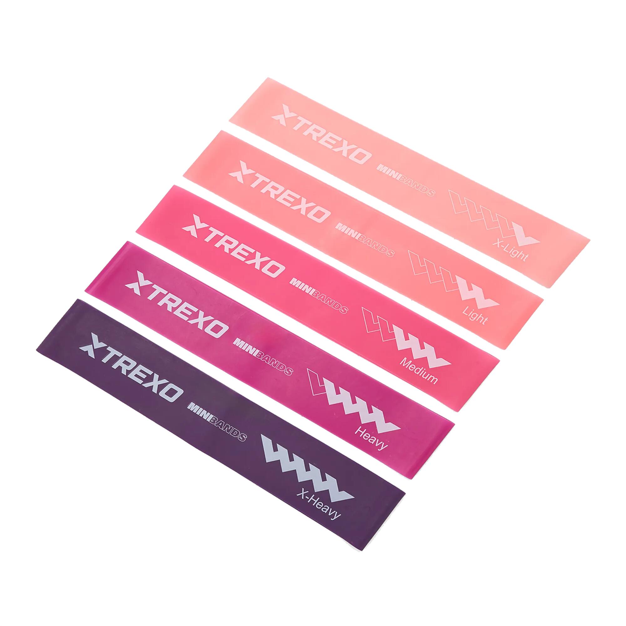 Zestaw gum do ćwiczeń XTREXO Mini Power Band TXO-B4Z053-ALL 5 szt.
