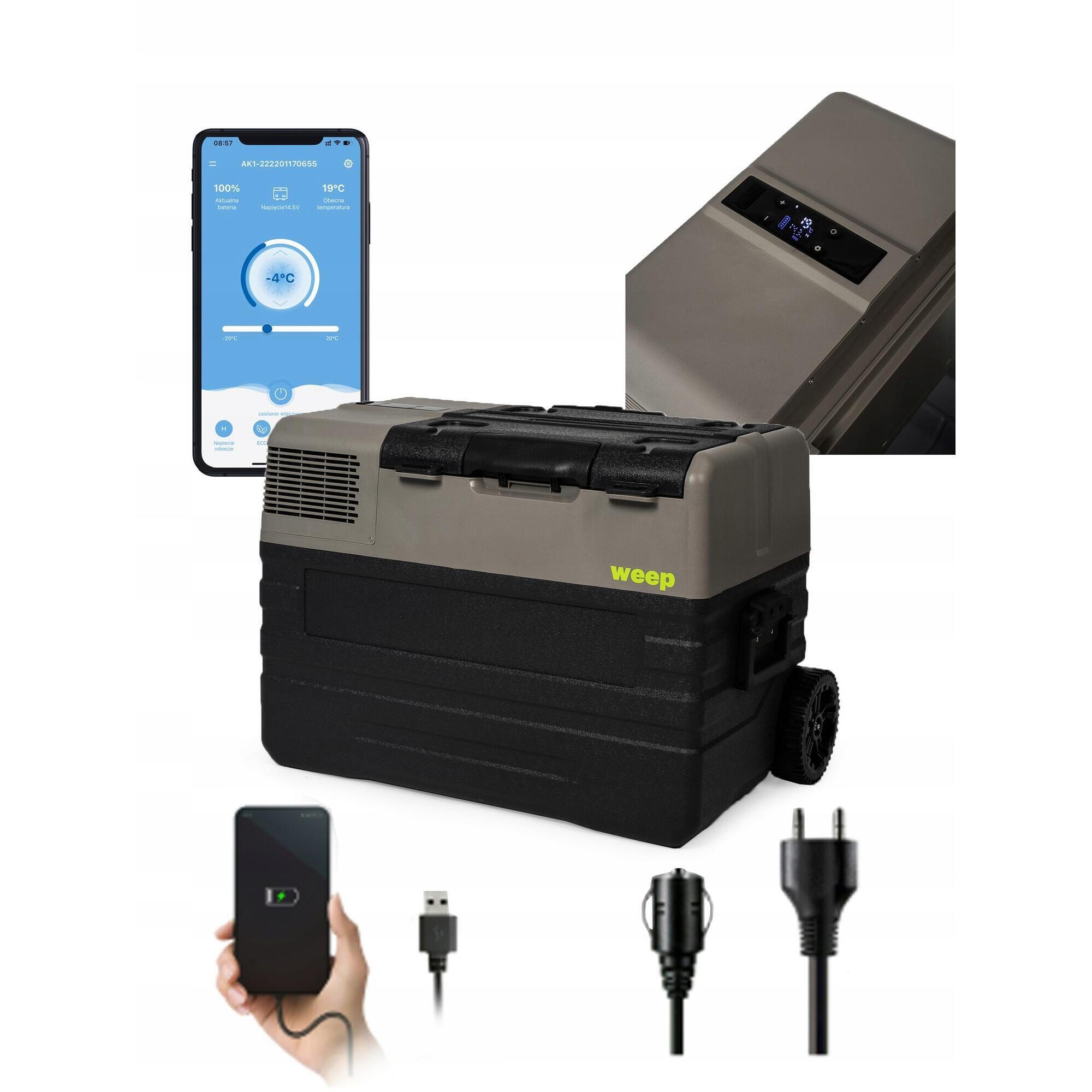 Lodówka Turystyczna Kompresorowa Zamrażarka Samochodowa WEEP NX42 43.5L