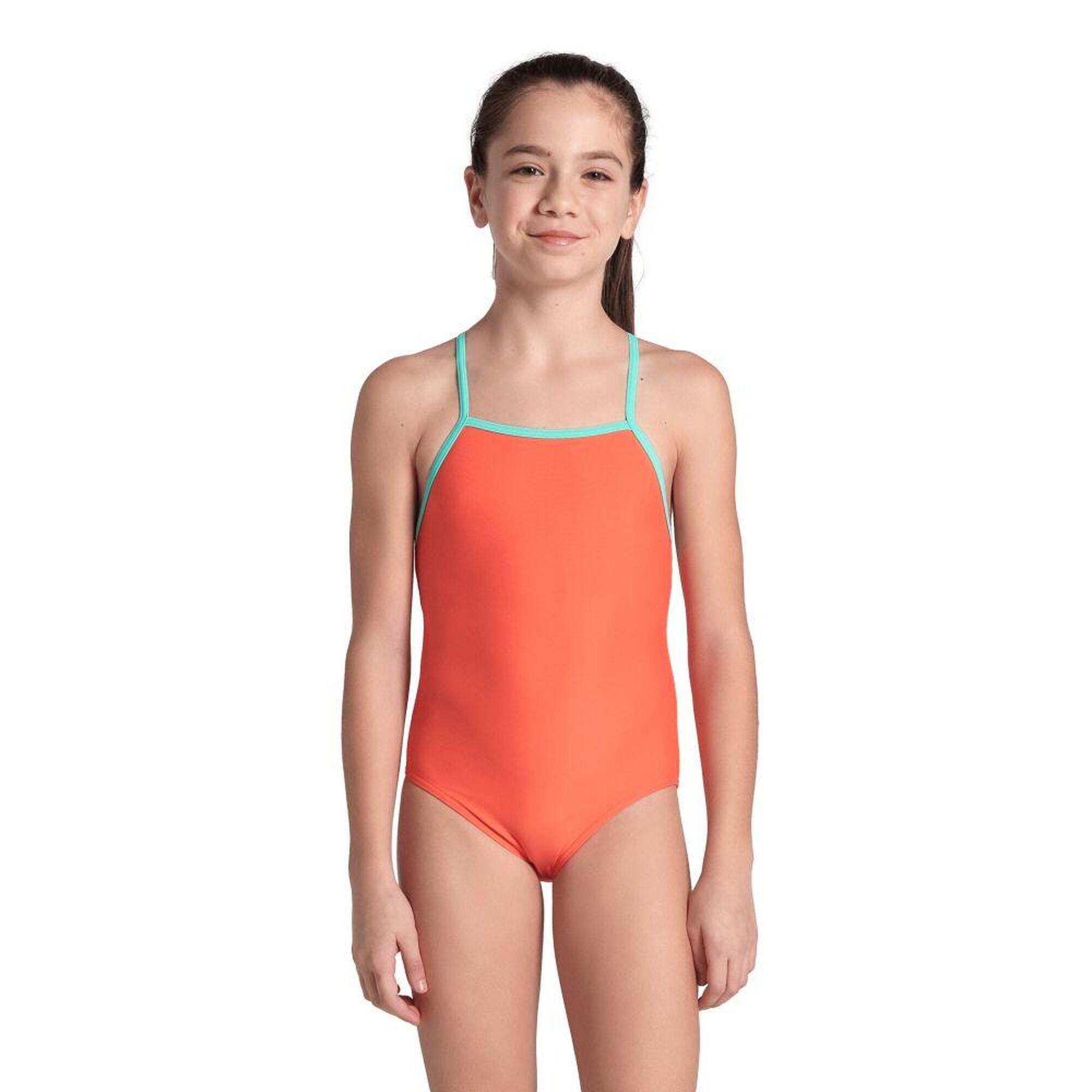 Strój kąpielowy dziewczęcy jednoczęściowy na basen Arena Essentials