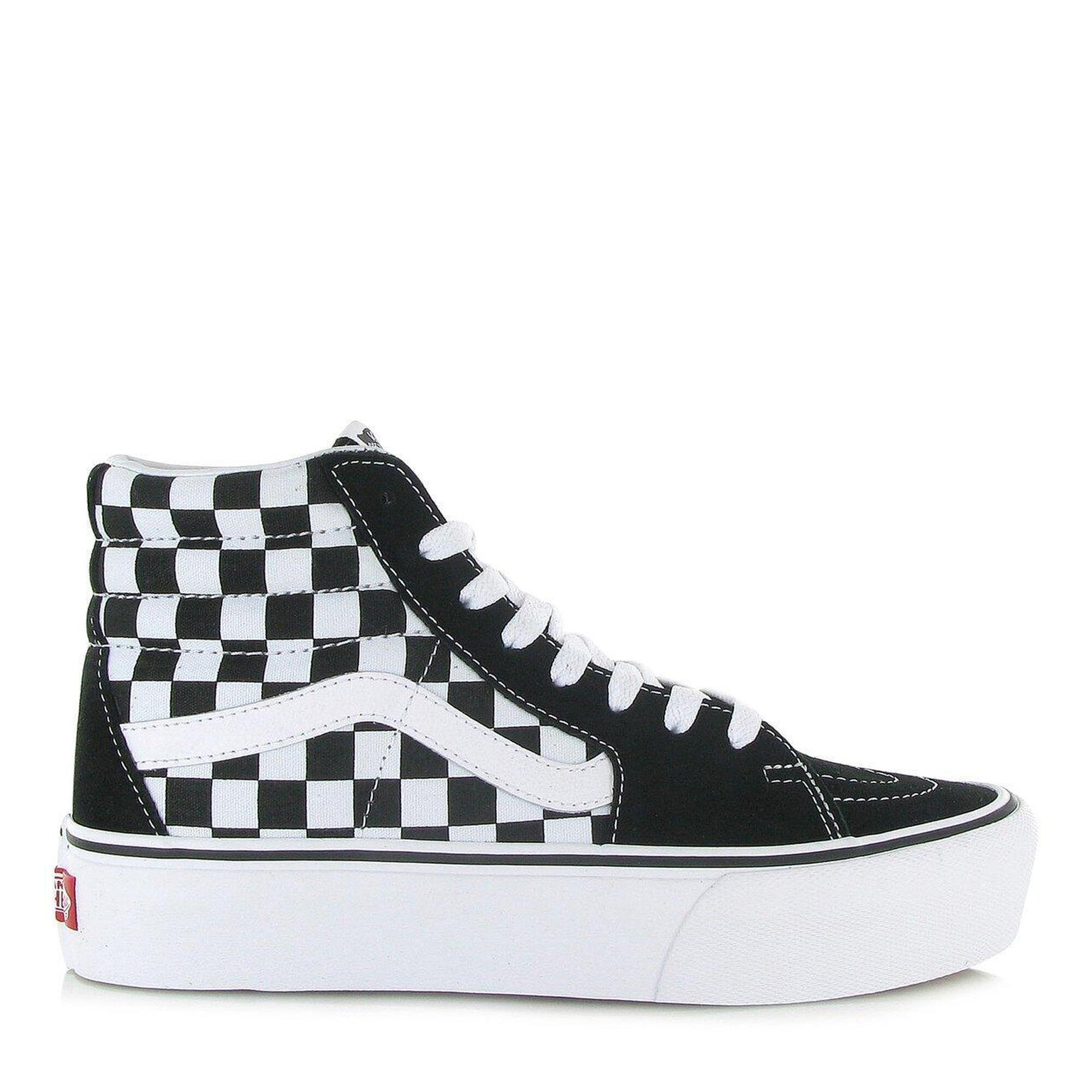 Buty Vans Checkerboard SK8-Hi Platform 2.0 Biały/Czarny