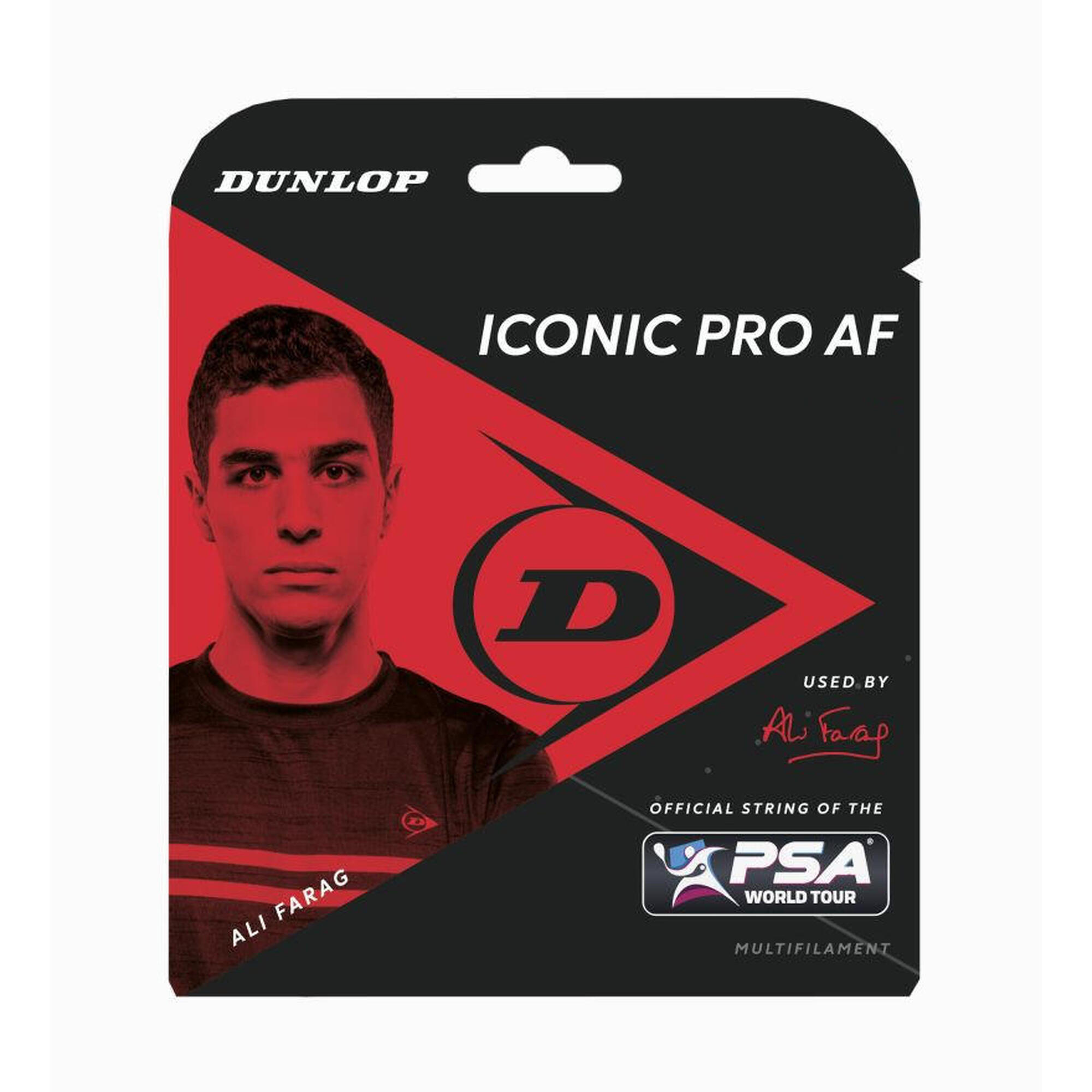 Naciąg do squasha Dunlop Iconic Pro AF 1,22 mm 10 m