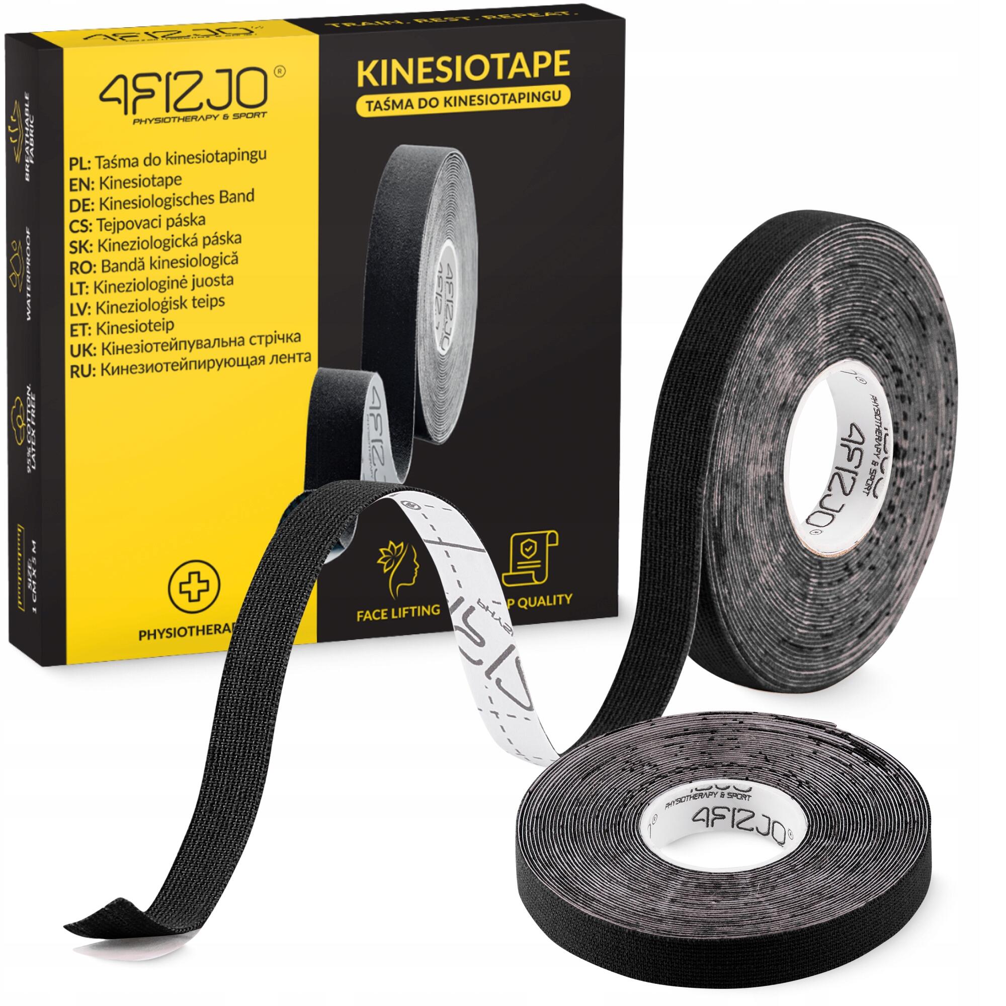 Kinesiotaping do oklejania twarzy i zmarszczek 4FIZJO 1 cm x 5 m