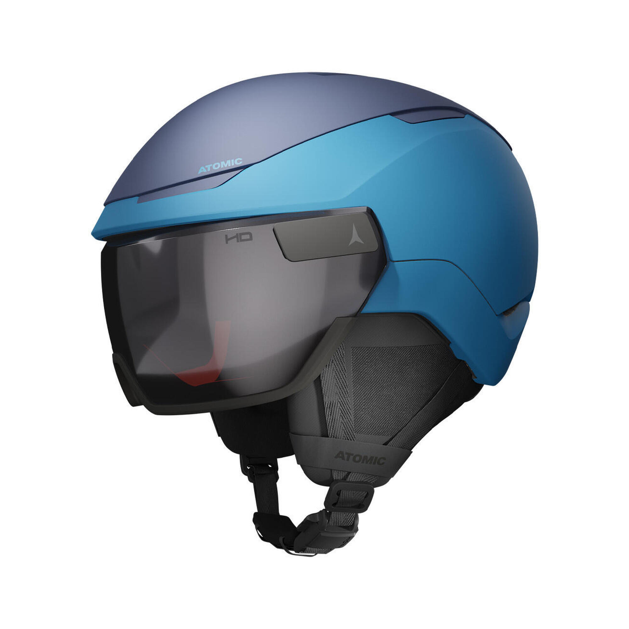 Kask narciarski z wbudowaną szybą ATOMIC REVENT GT AMID VISOR HD blue