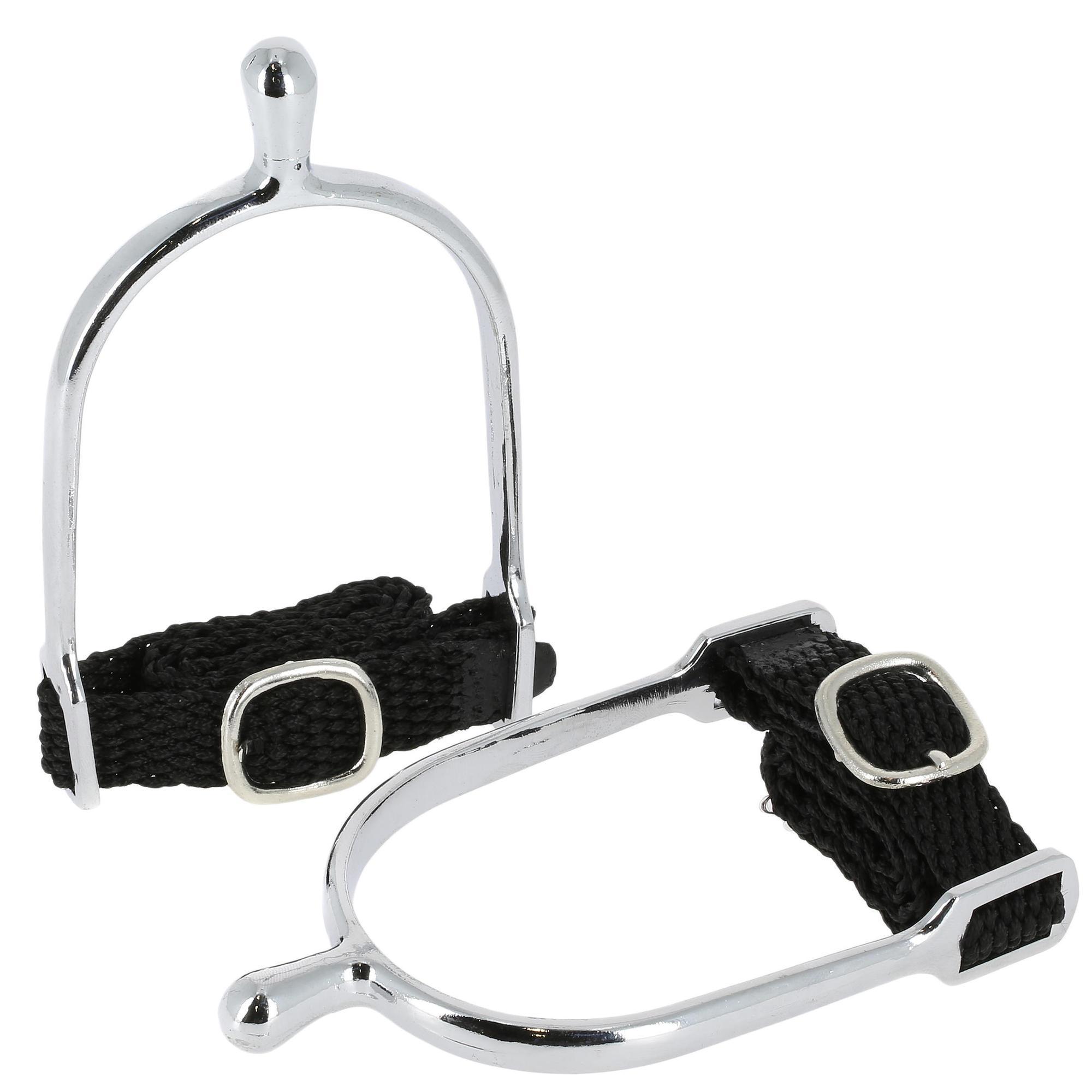 Ostrogi z paskami zaokrąglone męskie 20 mm