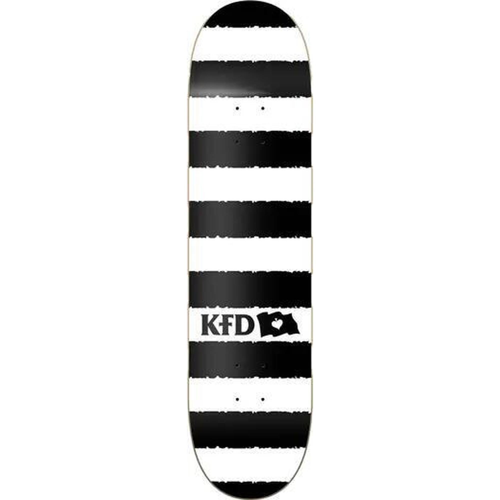 Deski Blaty KFD Stripes Blat Deskorolka - 8" - Biały