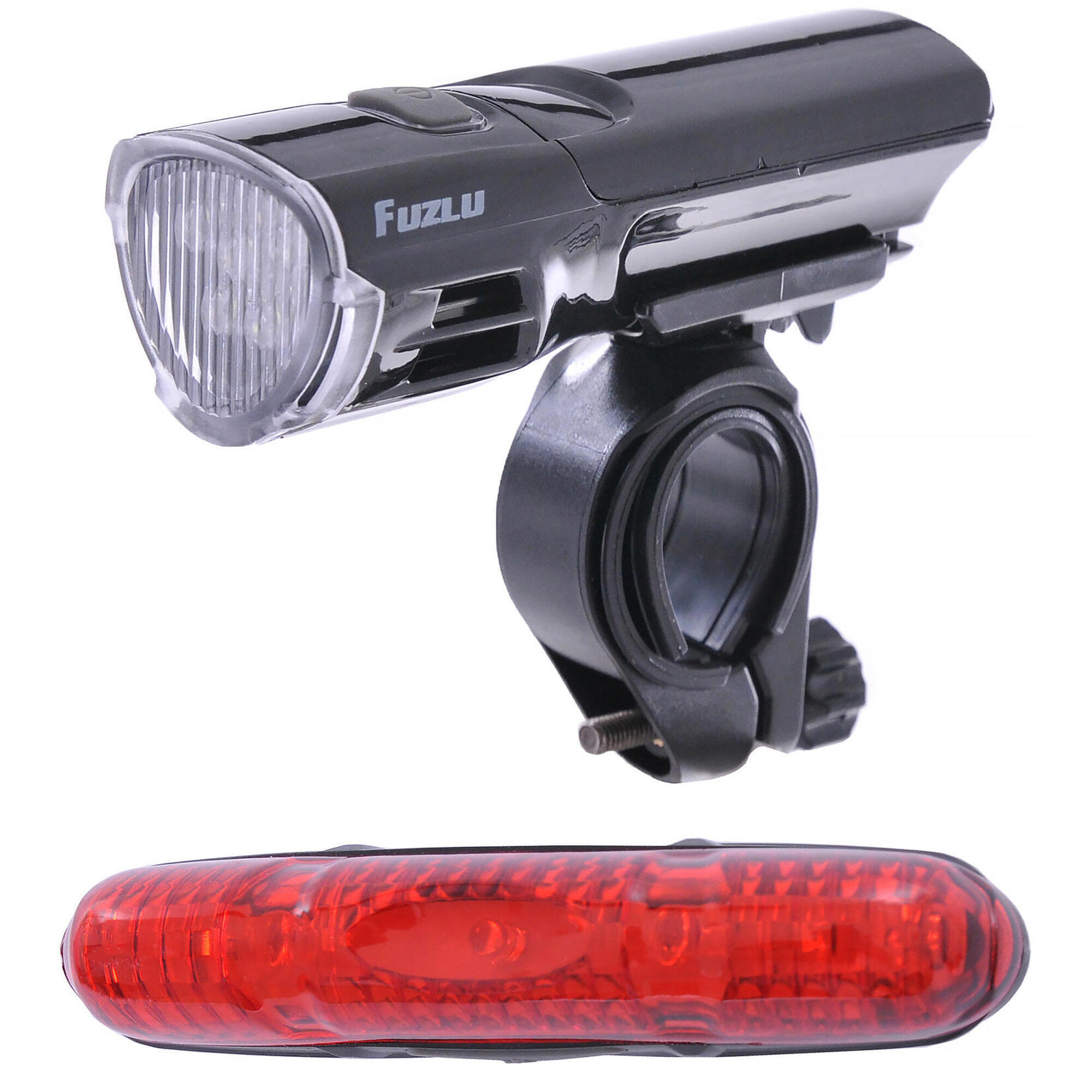 Zestaw lamp rowerowych FUZLU J&K-2225 + J&K-2212 60Lm + 20Lm