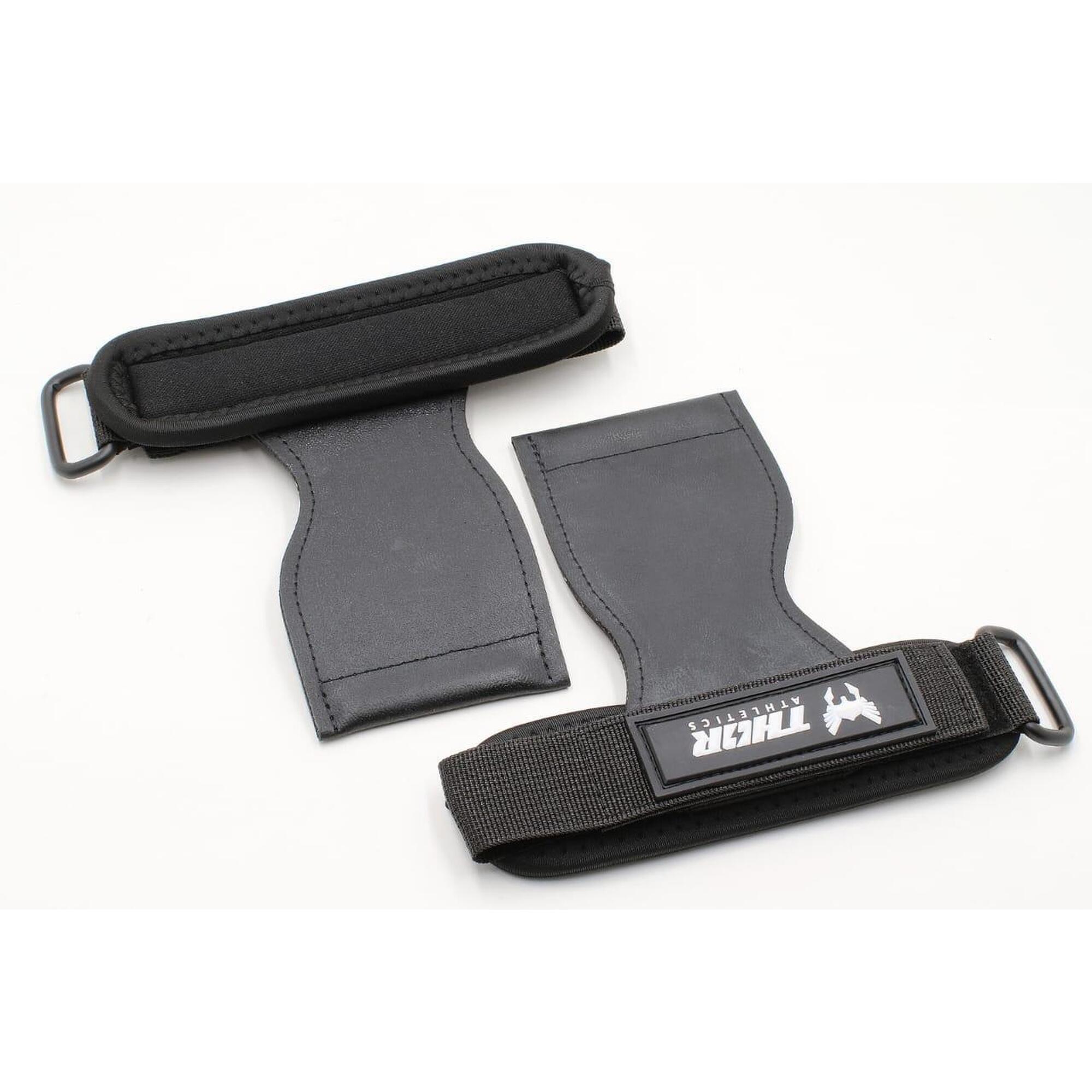 Thor Lifting Grips – Maksymalny Chwyt & Wsparcie Nadgarstka do Treningu – Czarne