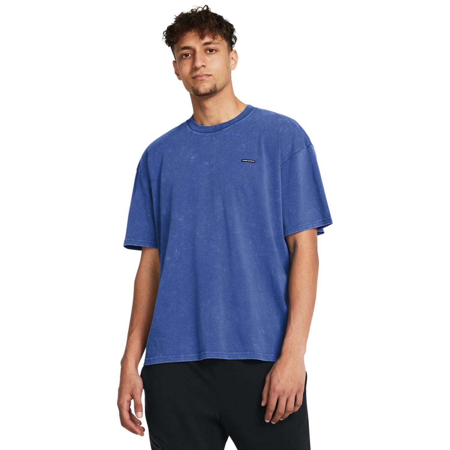 Koszulka męska Under Armour Heavyweight Oversized LOGO WASH SS