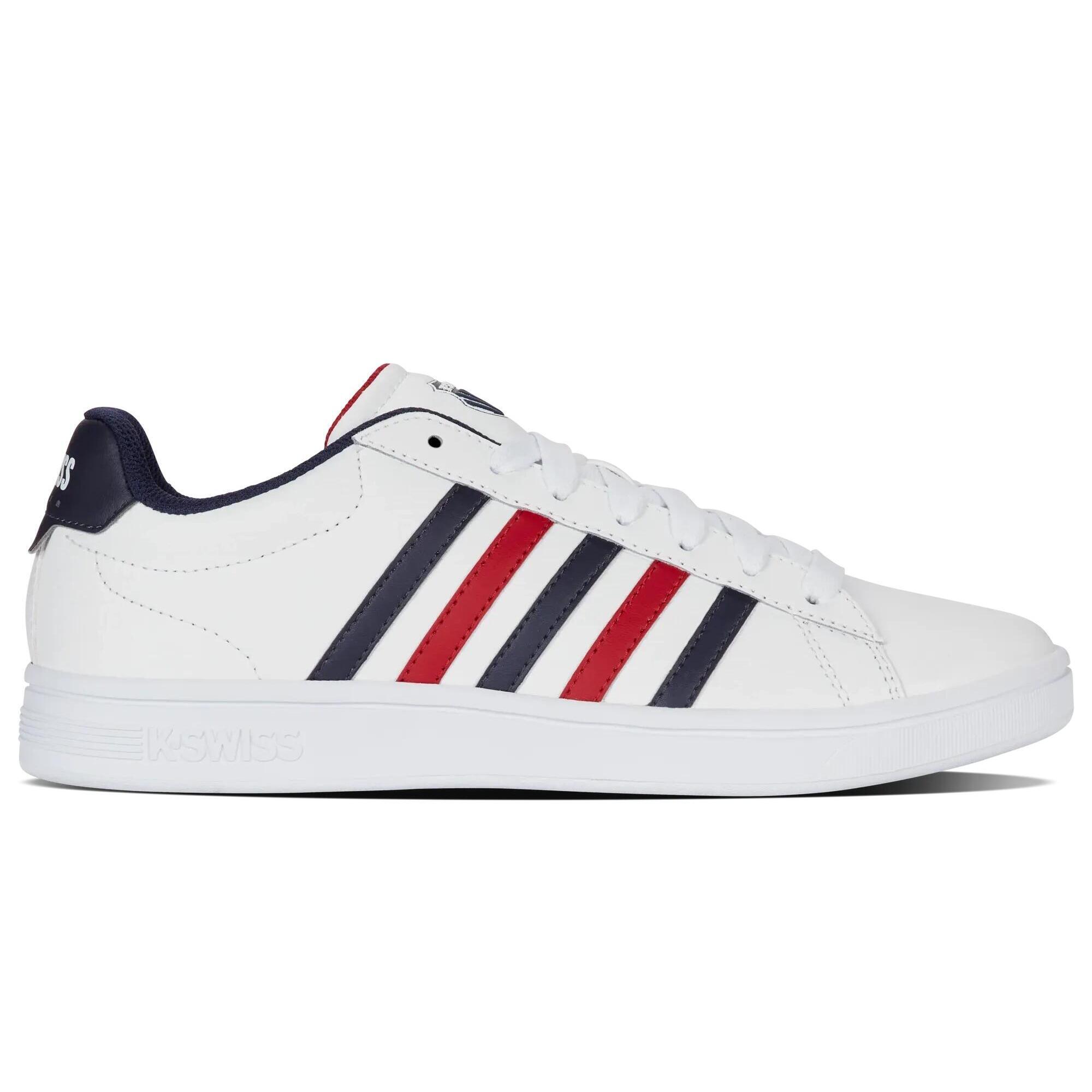 Męskie sneakersy K-Swiss COURT TIEBREAK II WHITE/PEACOAT/SAMBA RED-M