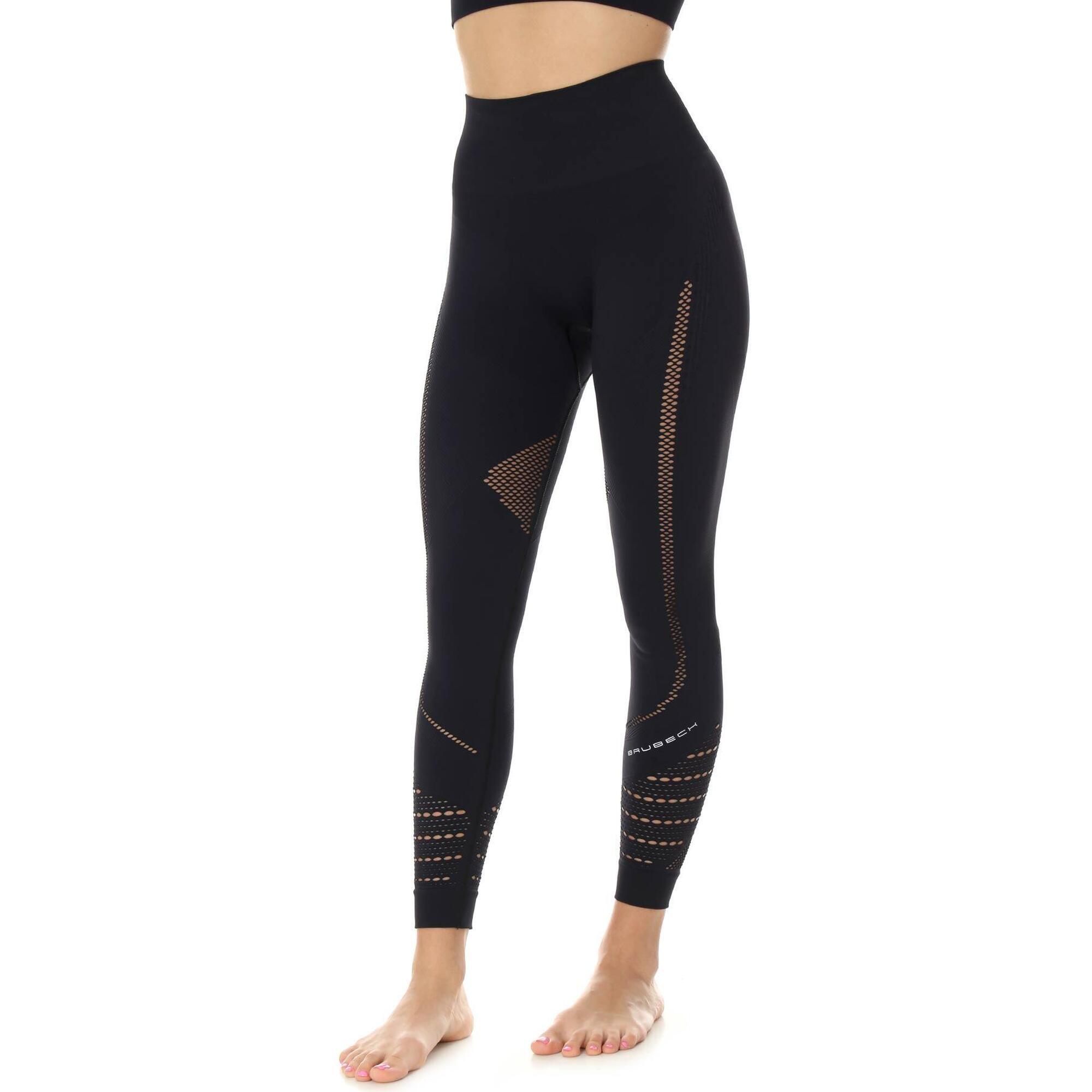 Legginsy damskie treningowe z długą nogawką Brubeck GYM