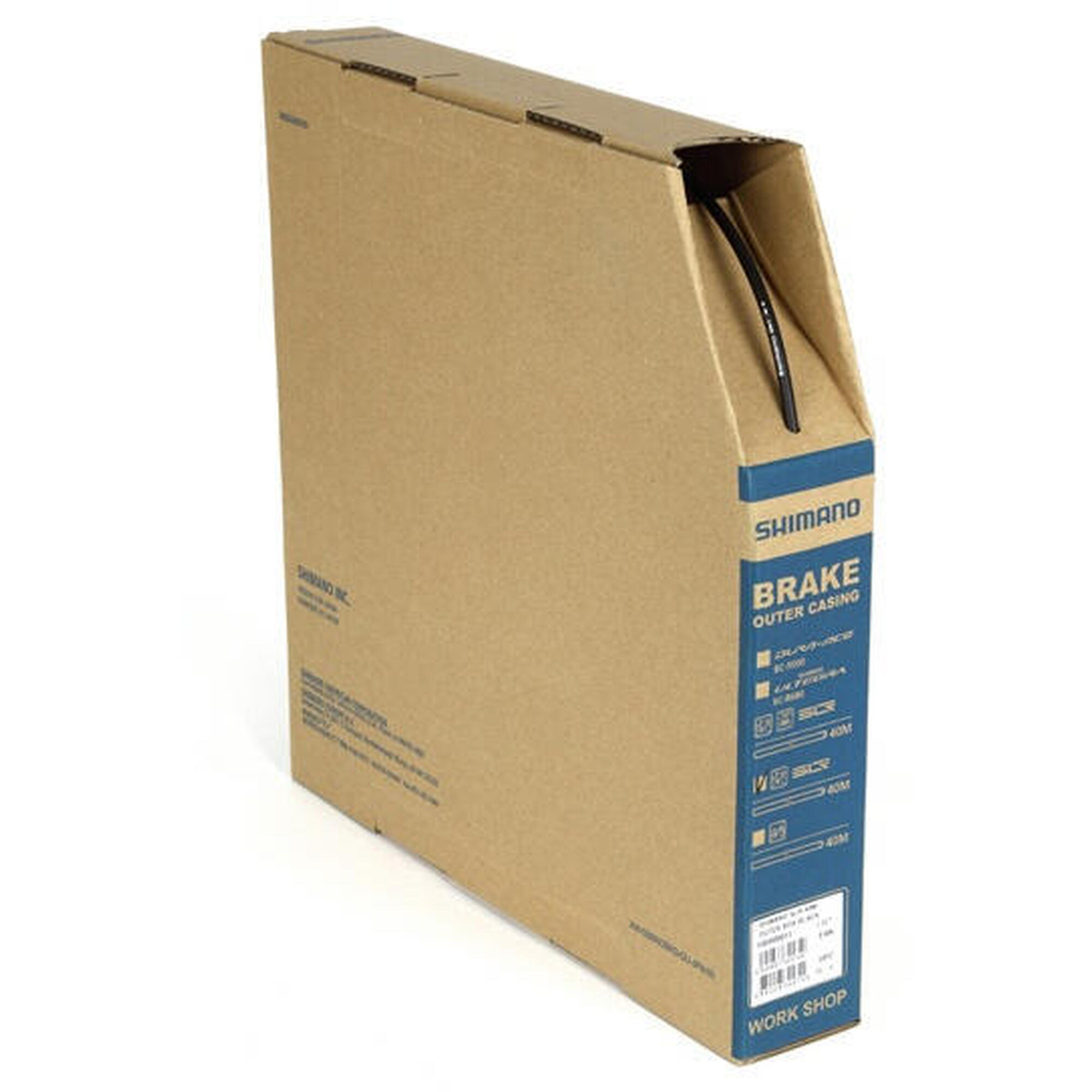 Linka Zewnętrzna Hamulca Mtb Ø5,0Mm / 40 Metrów - Czarna (W Pudełku)