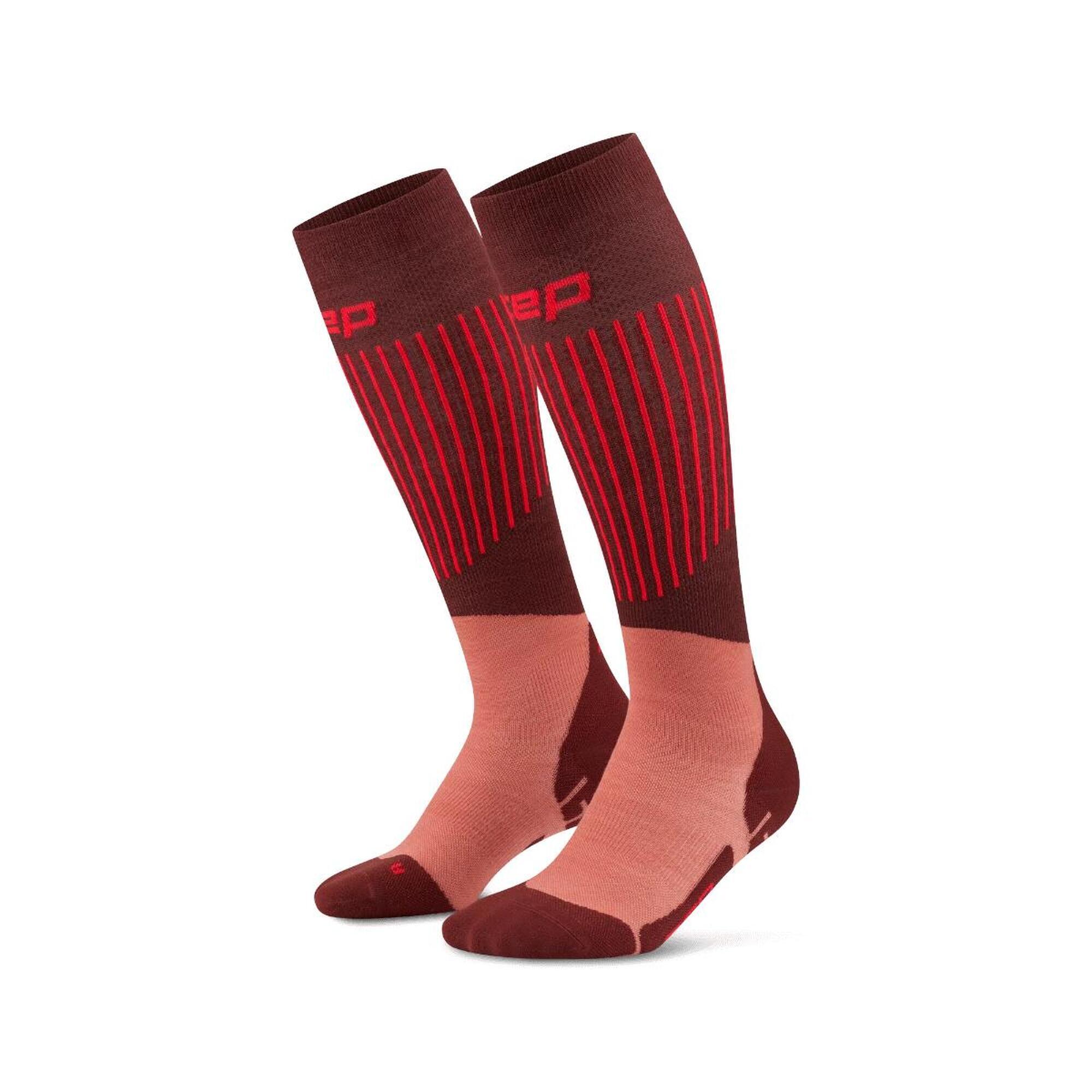 Damskie skarpety kompresyjne na zimę Ski Ultralight CEP