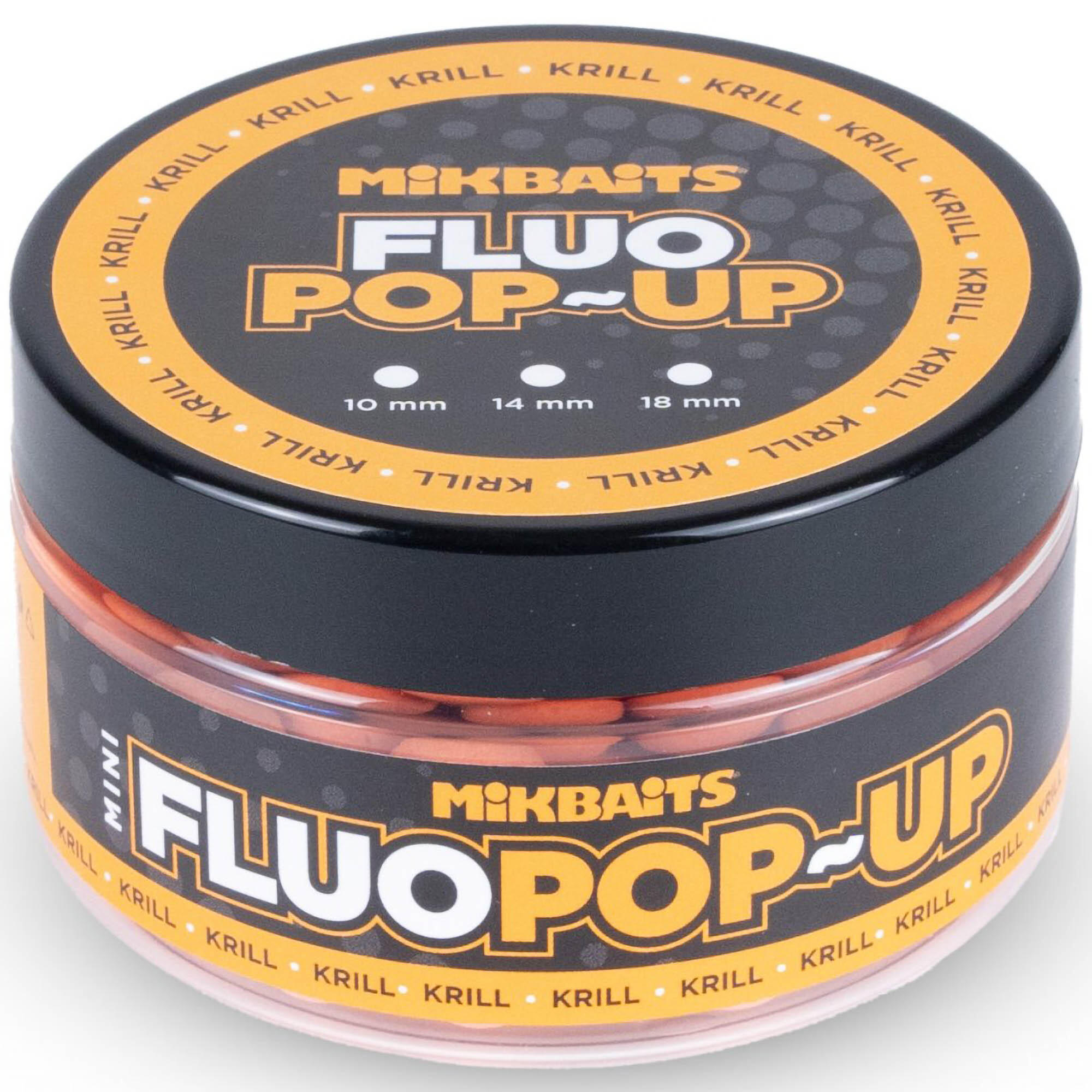 Przynęta Kulki Mikbaits Mini Fluo Pop Up 100Ml - Krill 10Mm