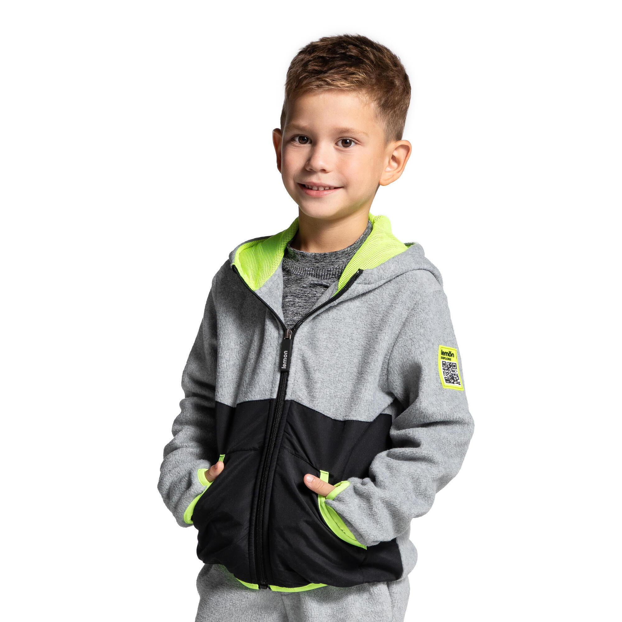 Polar turystyczny dla dzieci bluza rozpinana Lemon Explore ZL4