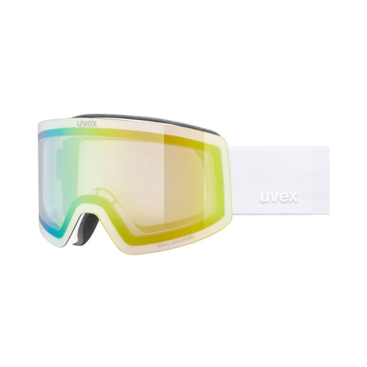Gogle Uvex Provoqe V White Matt Mirror Green 2026