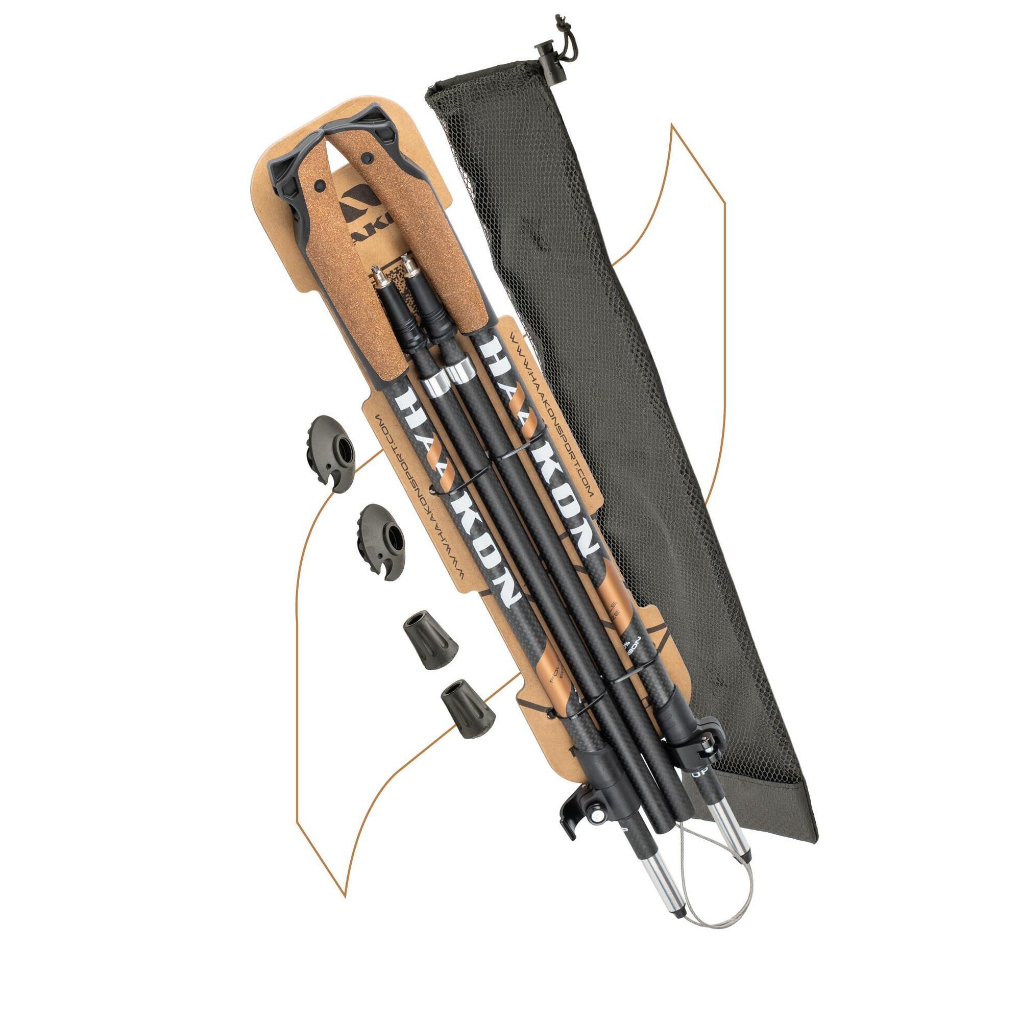 Składane kije do Nordic walking HAAKON Bronze