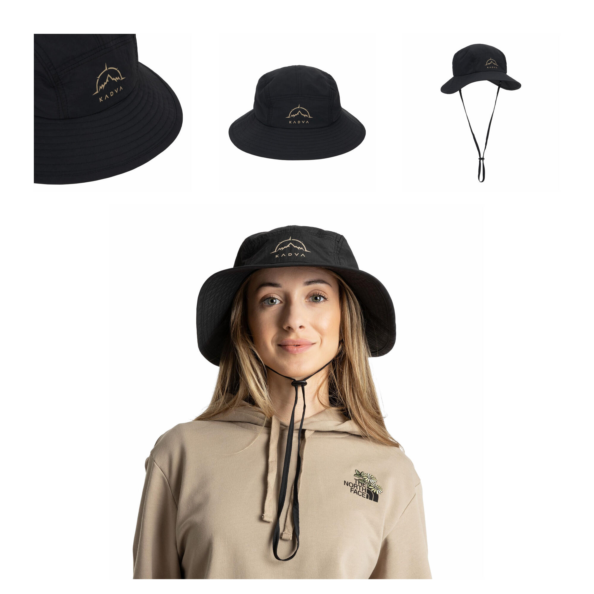 Kapelusz KADVA Hiker Hat regulowany czarny OS