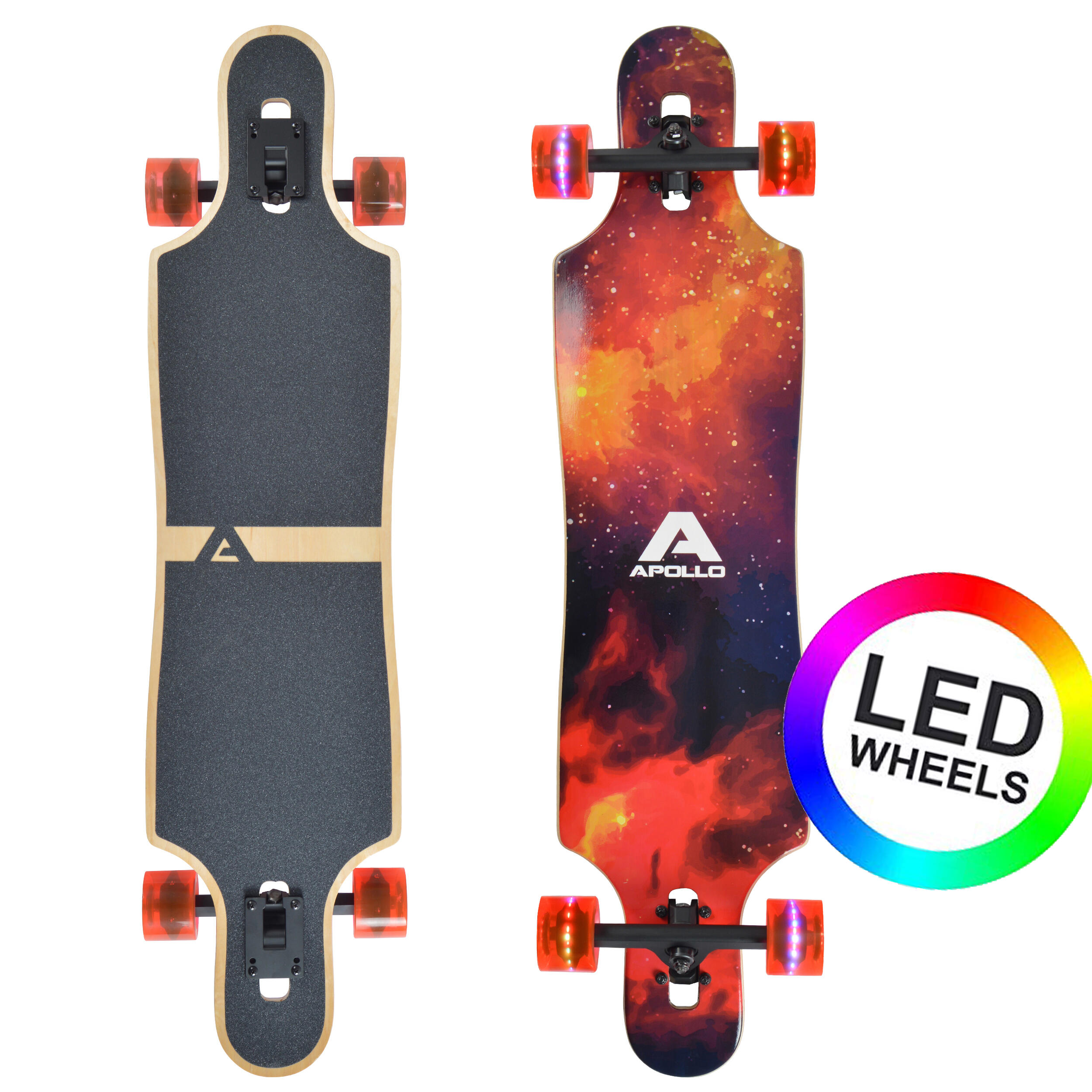 Longboard 40" Deskorolka Bambusowa dla Nastolatków i Dorosłych ABEC-9 Flex 2