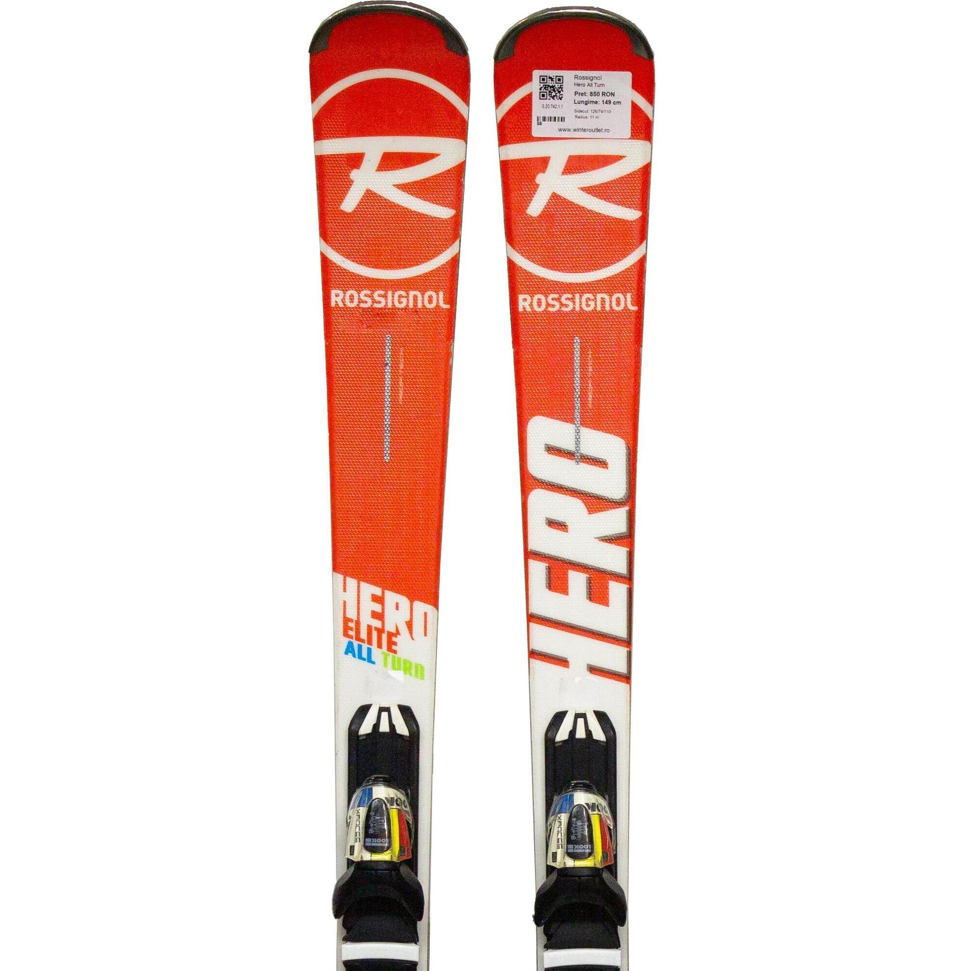 Second Life- Narty ROSSIGNOL Hero All Turn, 163 cm- Stan bardzo dobry