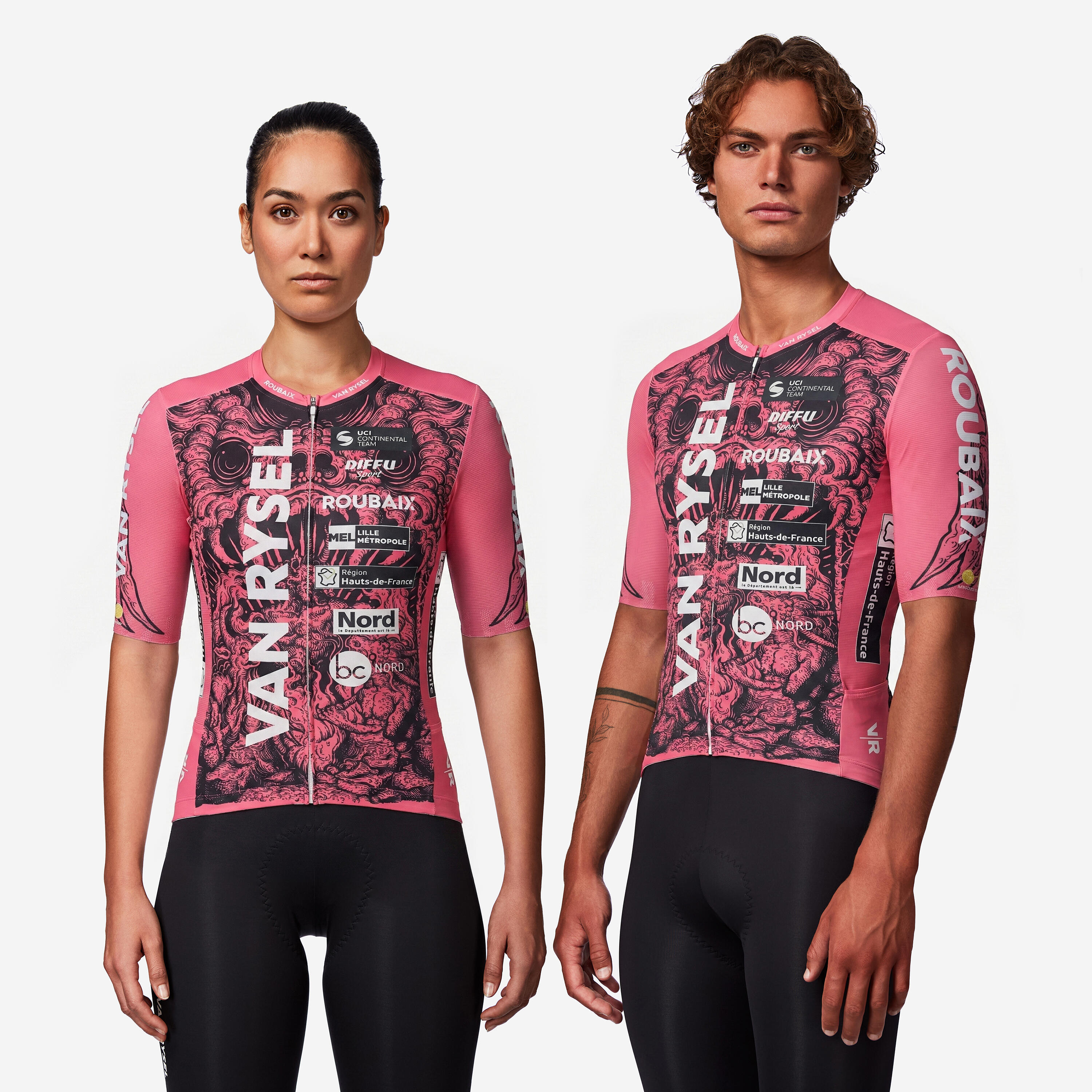 Koszulka na rower szosowy Van Rysel RCR-R Replica VR Roubaix