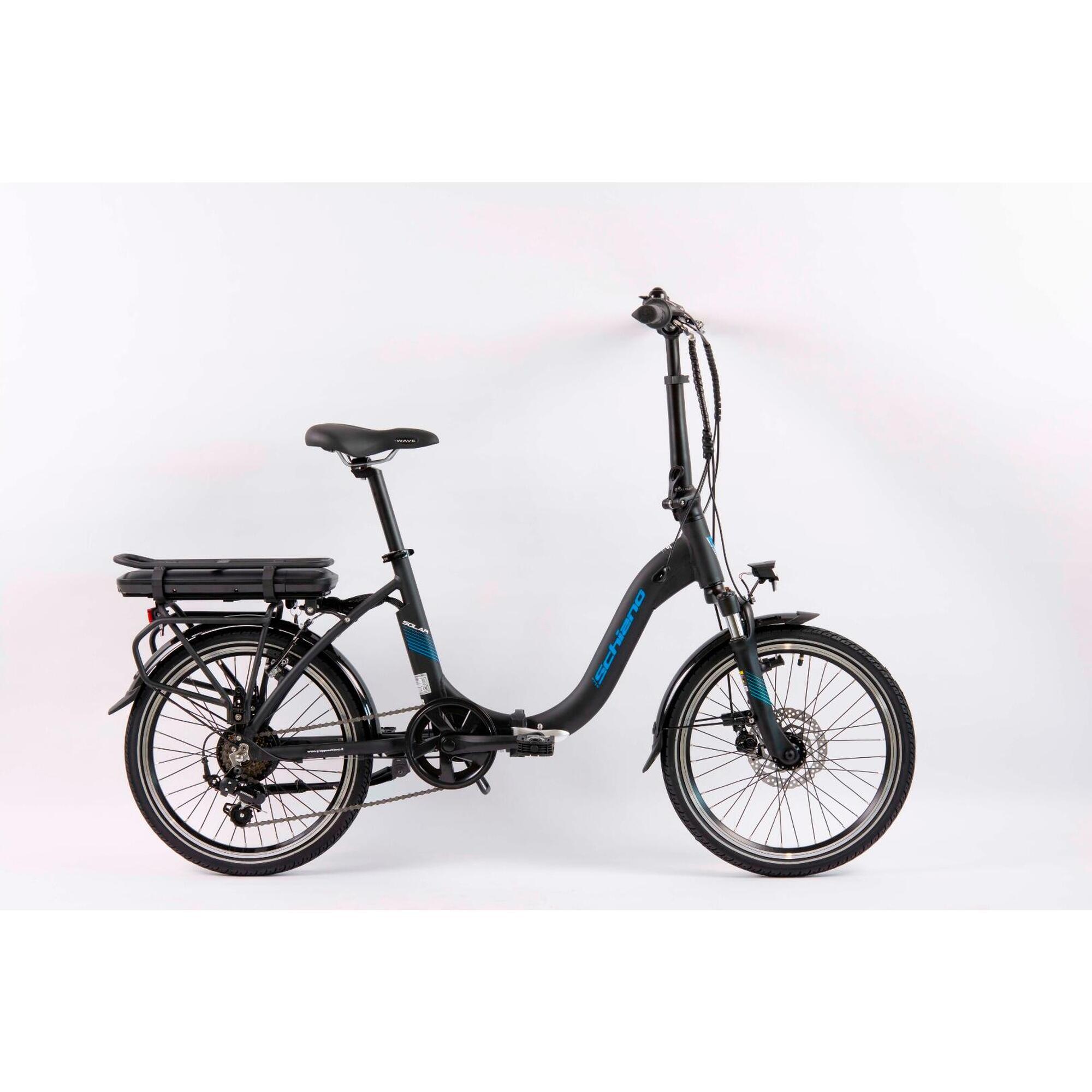 Składany rower elektryczny dla dorosłych SOLAR, silnik 250 W, akumulator 10,4 Ah