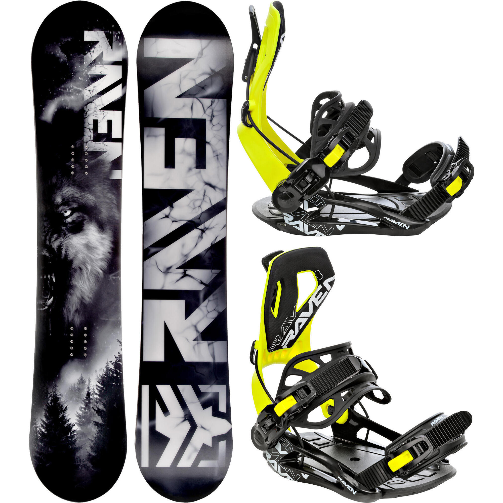 Zestaw Deska snowboardowa Raven Lupus + wiązania Raven FTM450