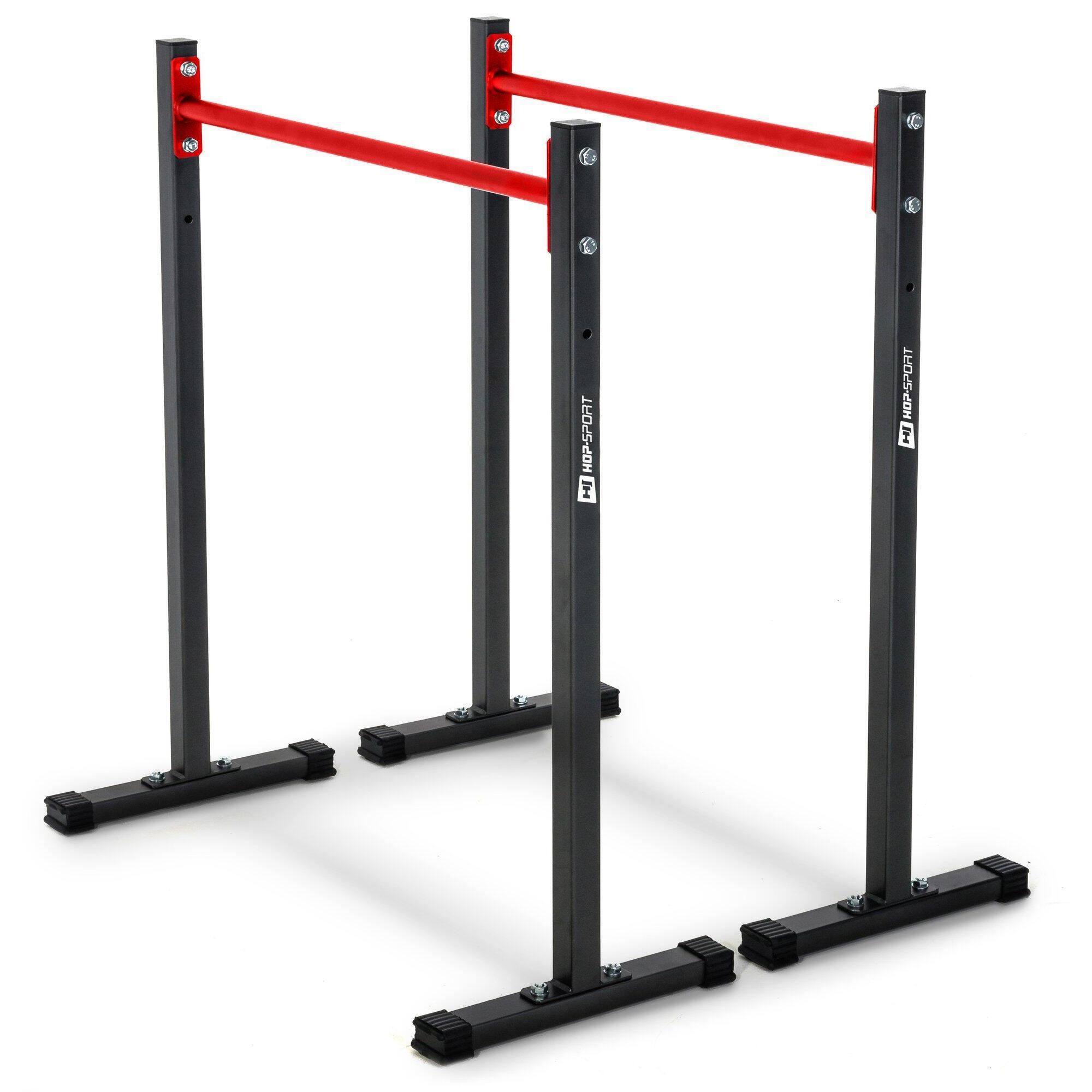 Poręcze do dipów Hop-sport HS-1001K z rękawiczkami regulowane