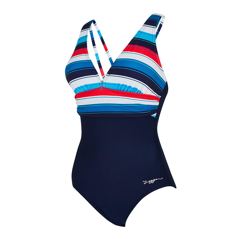 Strój pływacki jednoczęściowy damski Zoggs Seamarine Panel Crossback