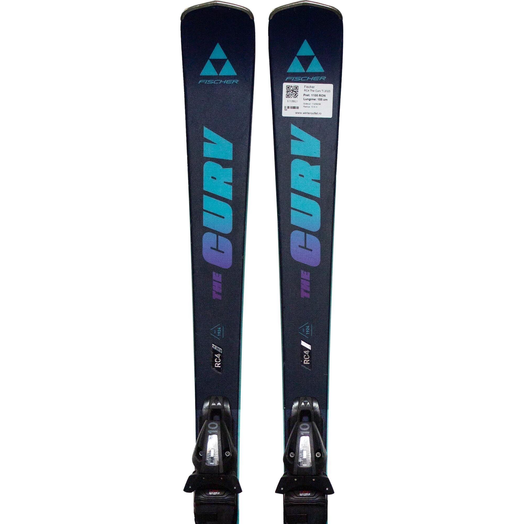 Second Life- Narty FISCHER RC4 The Curv Ti 2025, 150 cm- Stan dobry