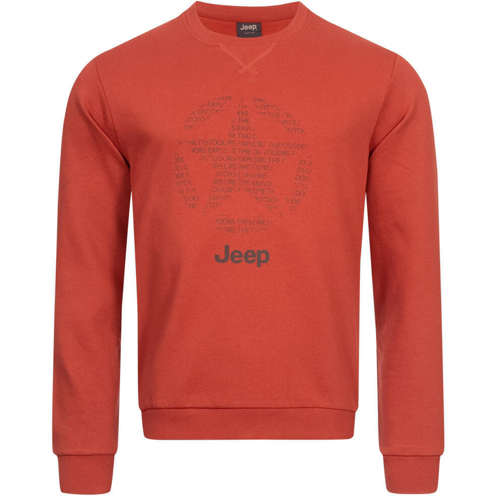 Męska bawełniana bluza Jeep® z okrągłym dekoltem
